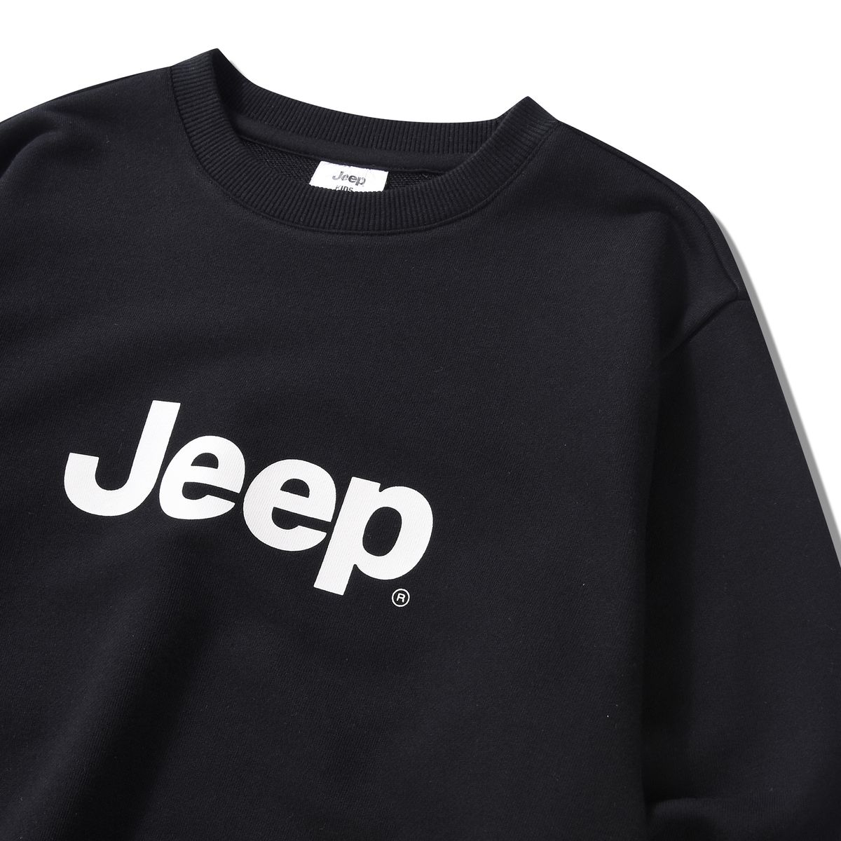 지프키즈(JEEPKIDS) 빅 지프로고 맨투맨(KP5TSU801BK)