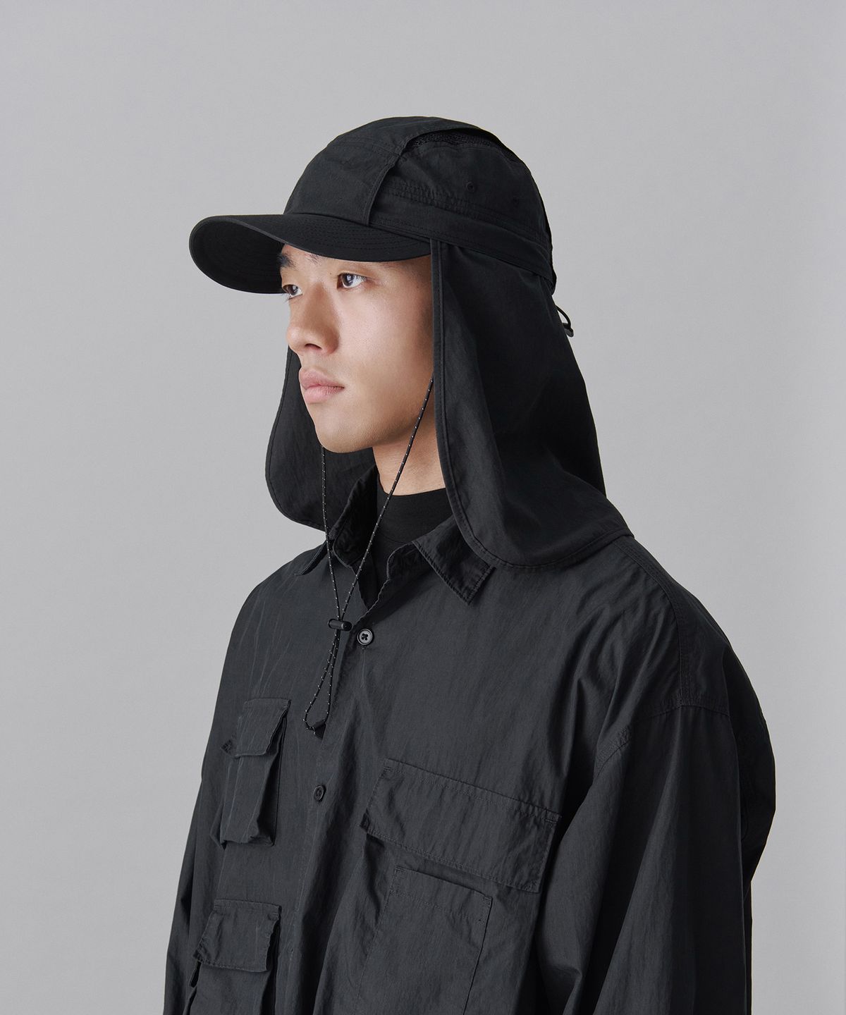 무신사 스탠다드(MUSINSA STANDARD) [시티 레저] CN 롱 데저트 캡 [블랙]