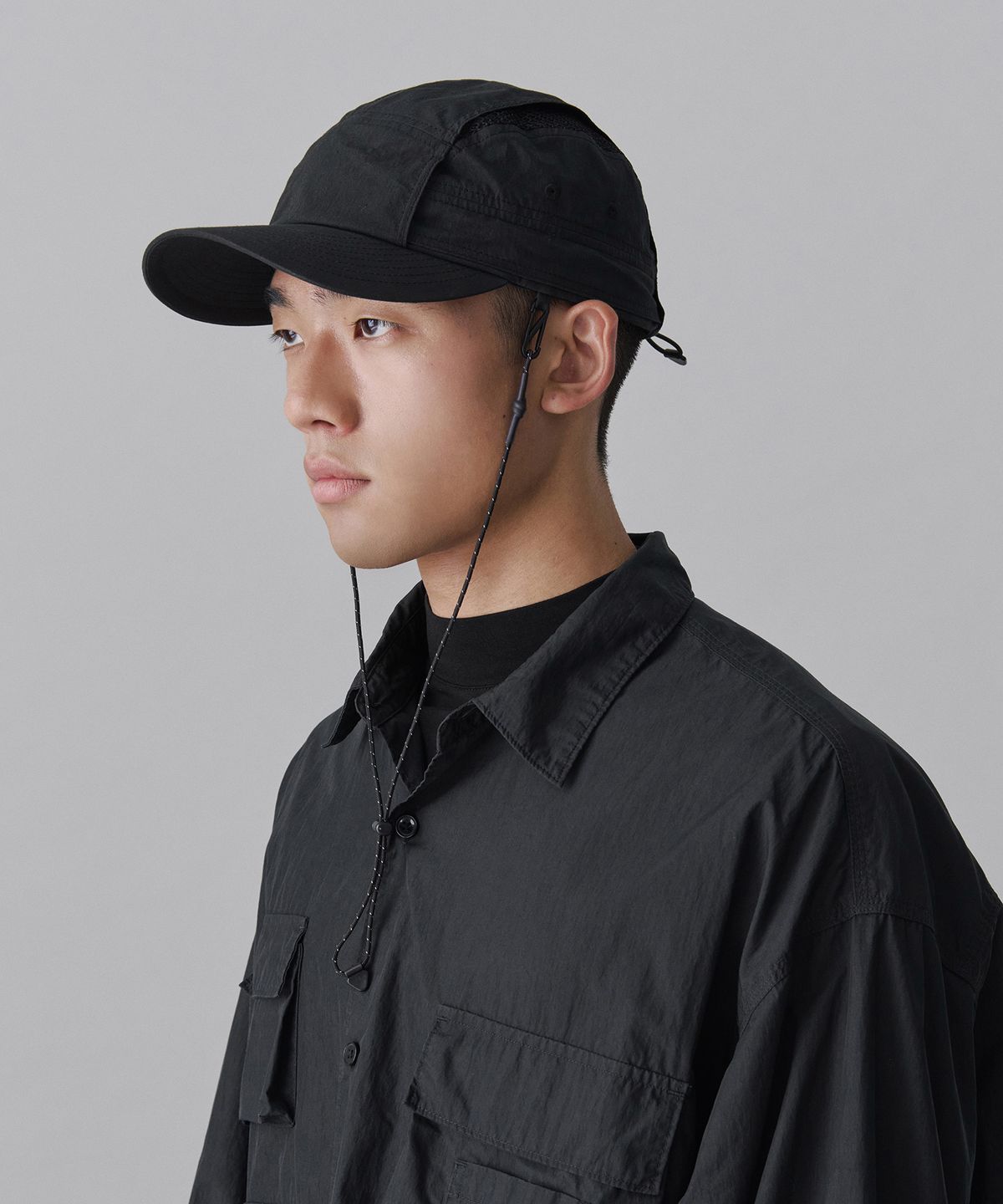 무신사 스탠다드(MUSINSA STANDARD) [시티 레저] CN 롱 데저트 캡 [블랙]