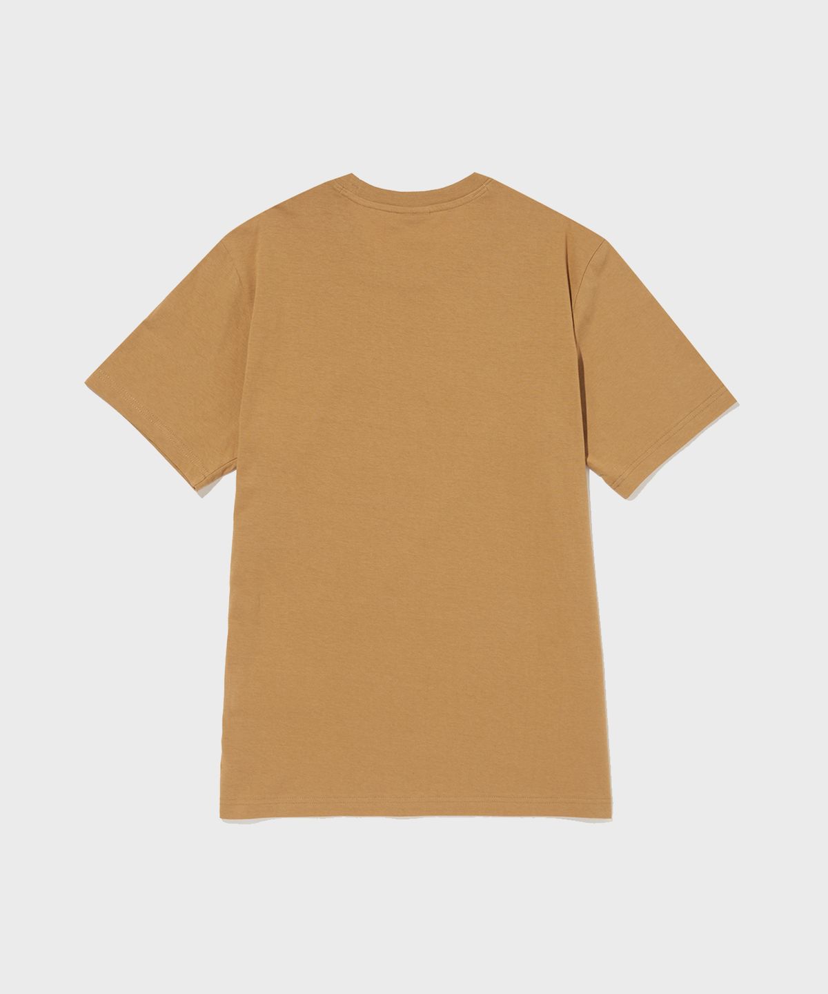 챔피온(CHAMPION) 스몰 스크립트 로고 코튼 반팔 티셔츠 Camel