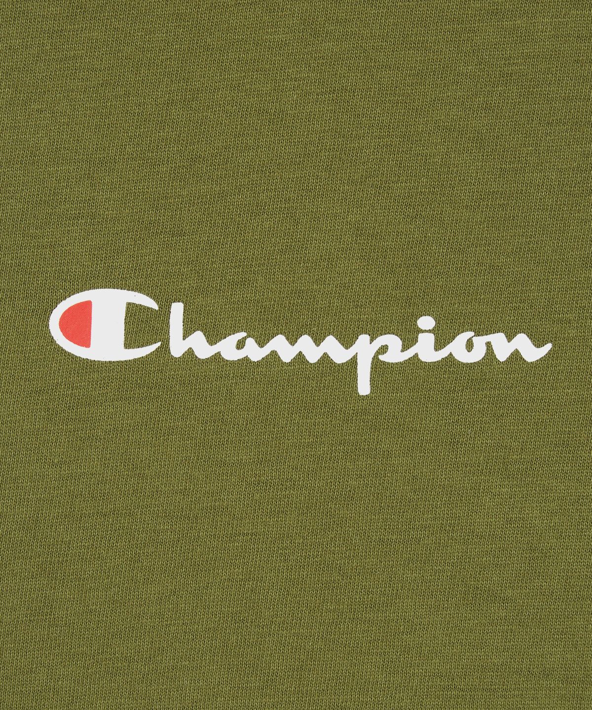 챔피온(CHAMPION) 스몰 스크립트 로고 코튼 반팔 티셔츠 Normal Khaki
