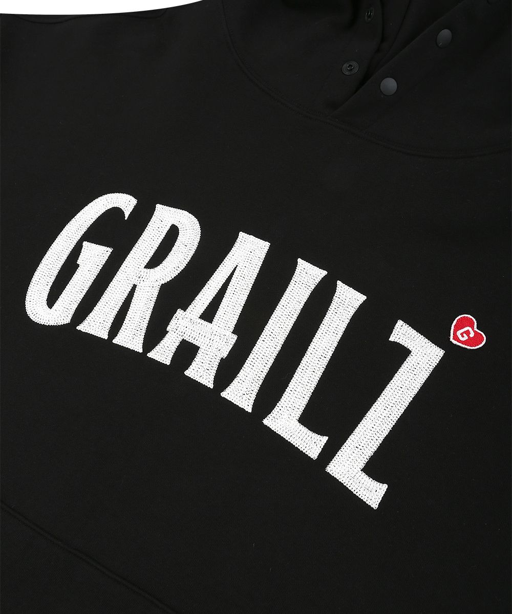 【GRAILZ】EMBROIDERY SIGNATURE HEART HOODIE [BLACK] MUSINSA | GRAILZ EMBROIDERY SIGNATURE HEART HOODIE [BLACK]