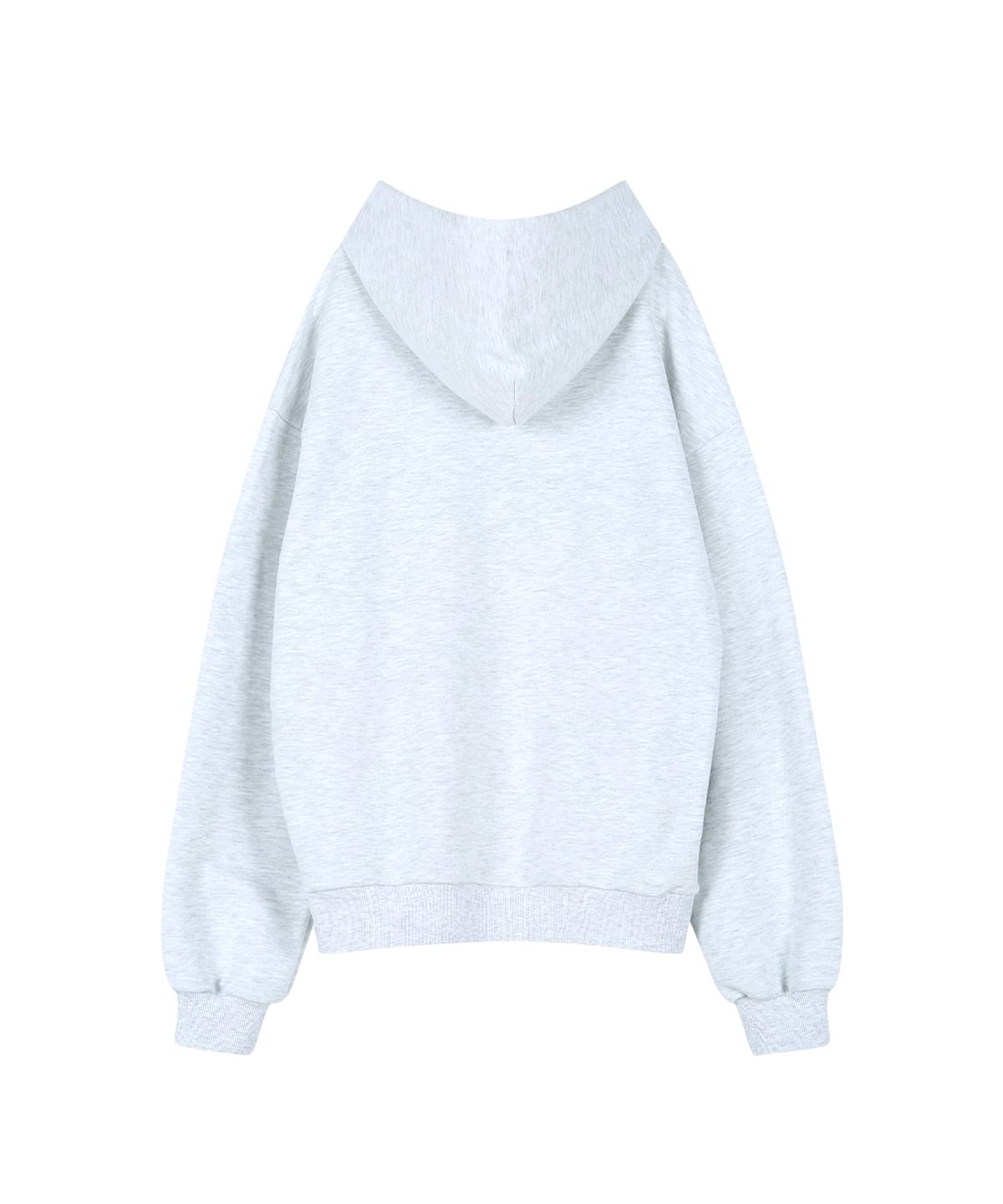 그레일즈(GRAILZ) EMBROIDERY SIGNATURE HEART HOODIE [HEATHER GREY]