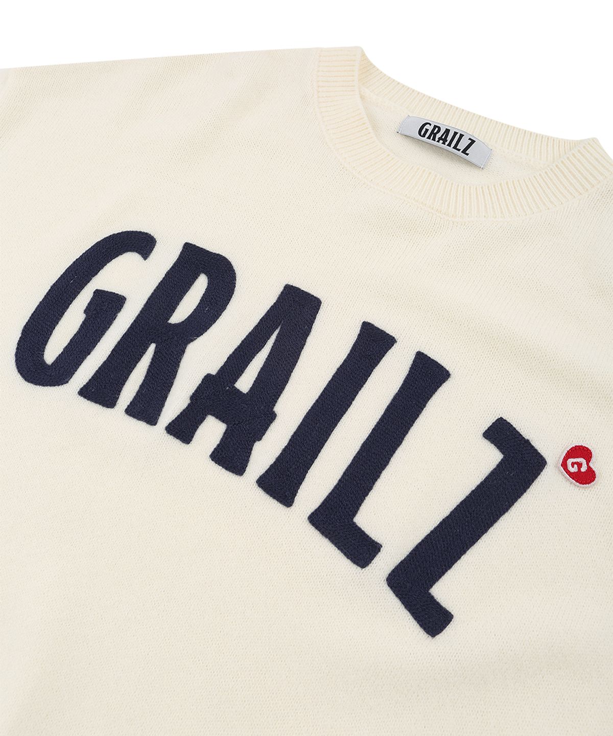 그레일즈(GRAILZ) SIGNATURE HEART KNIT [IVORY]