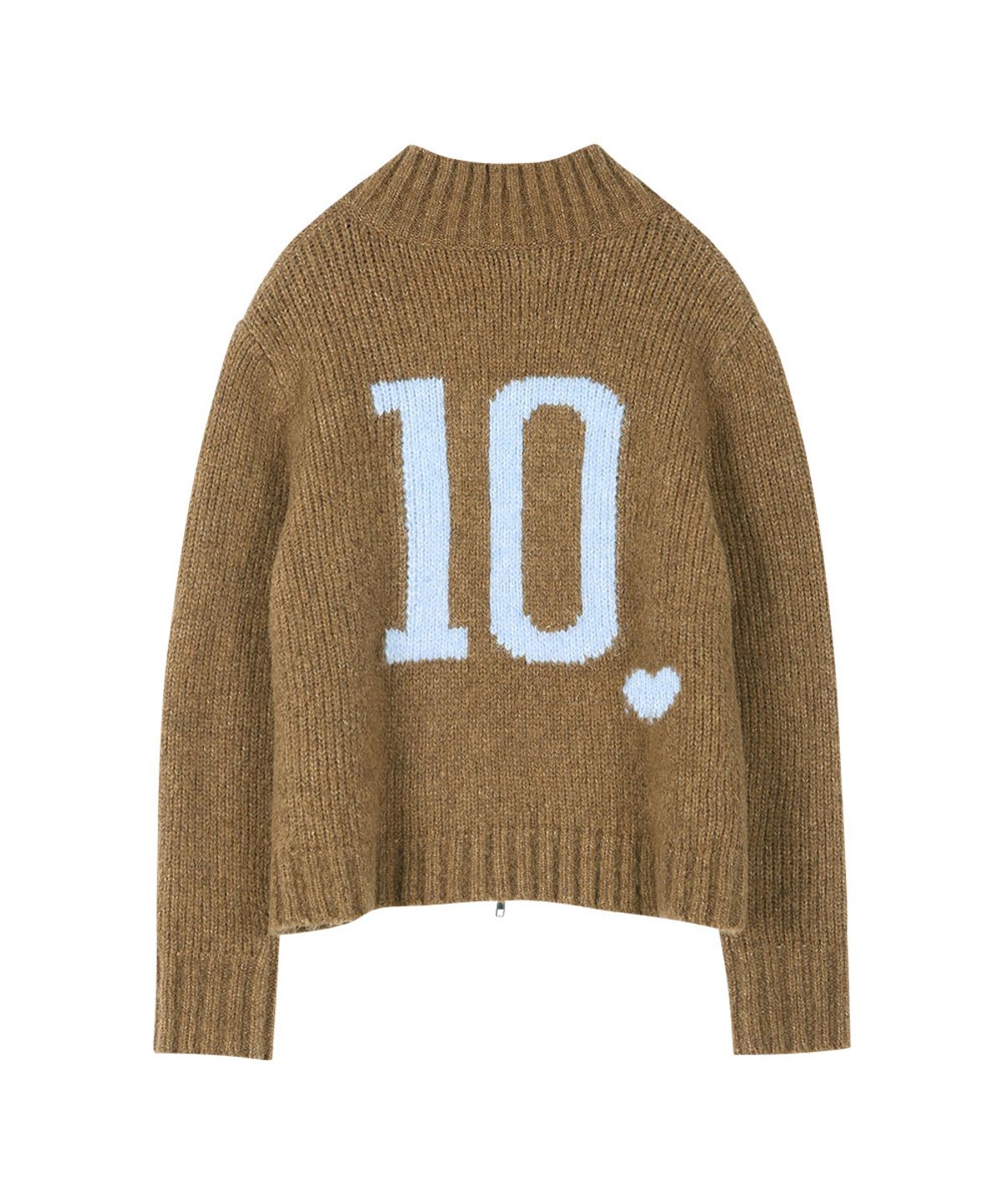 그레일즈(GRAILZ) G SPORTS KNIT POLO ZIP UP [BROWN]