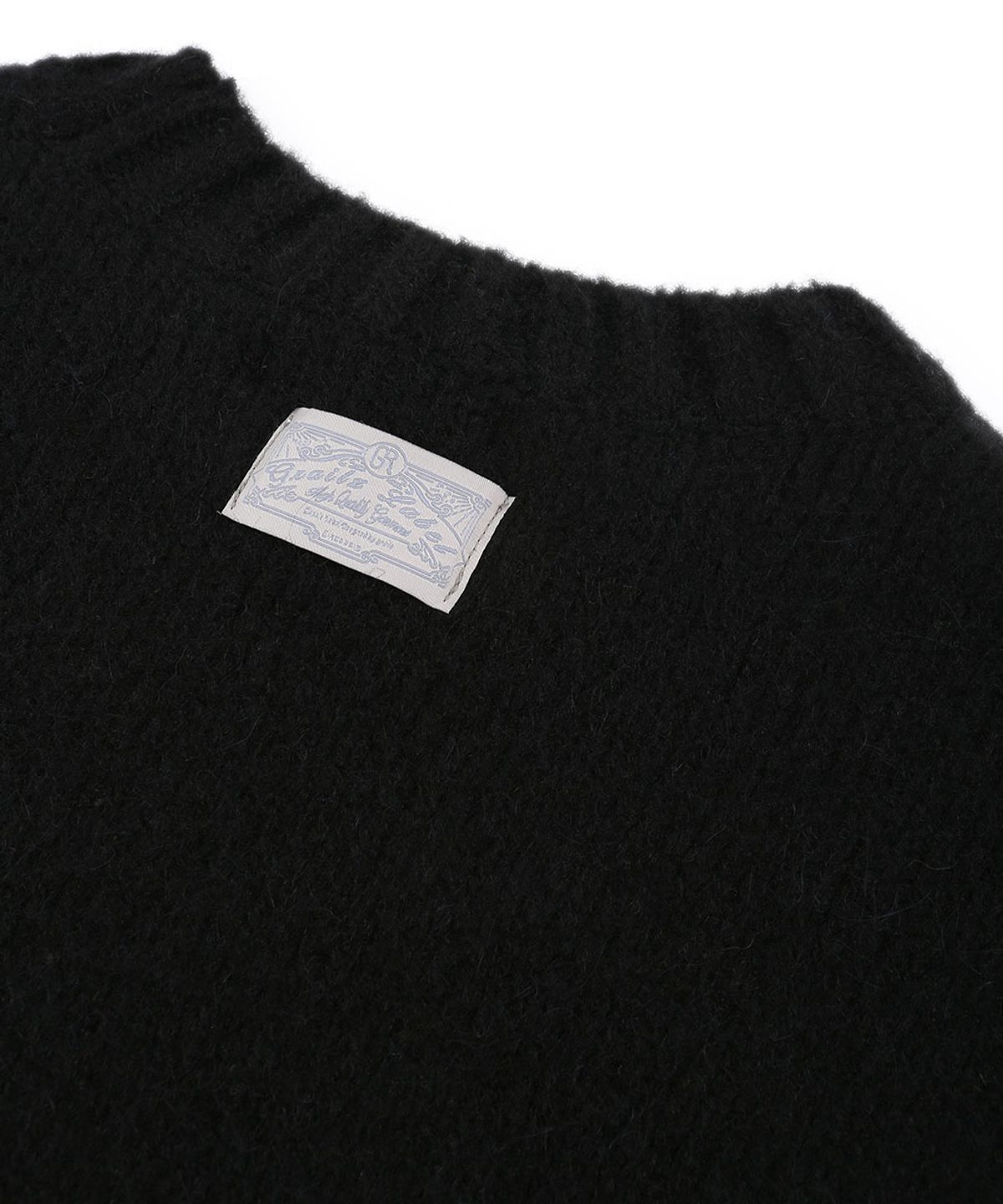 그레일즈(GRAILZ) KINKY CAT MOHAIR KNIT [BLACK]