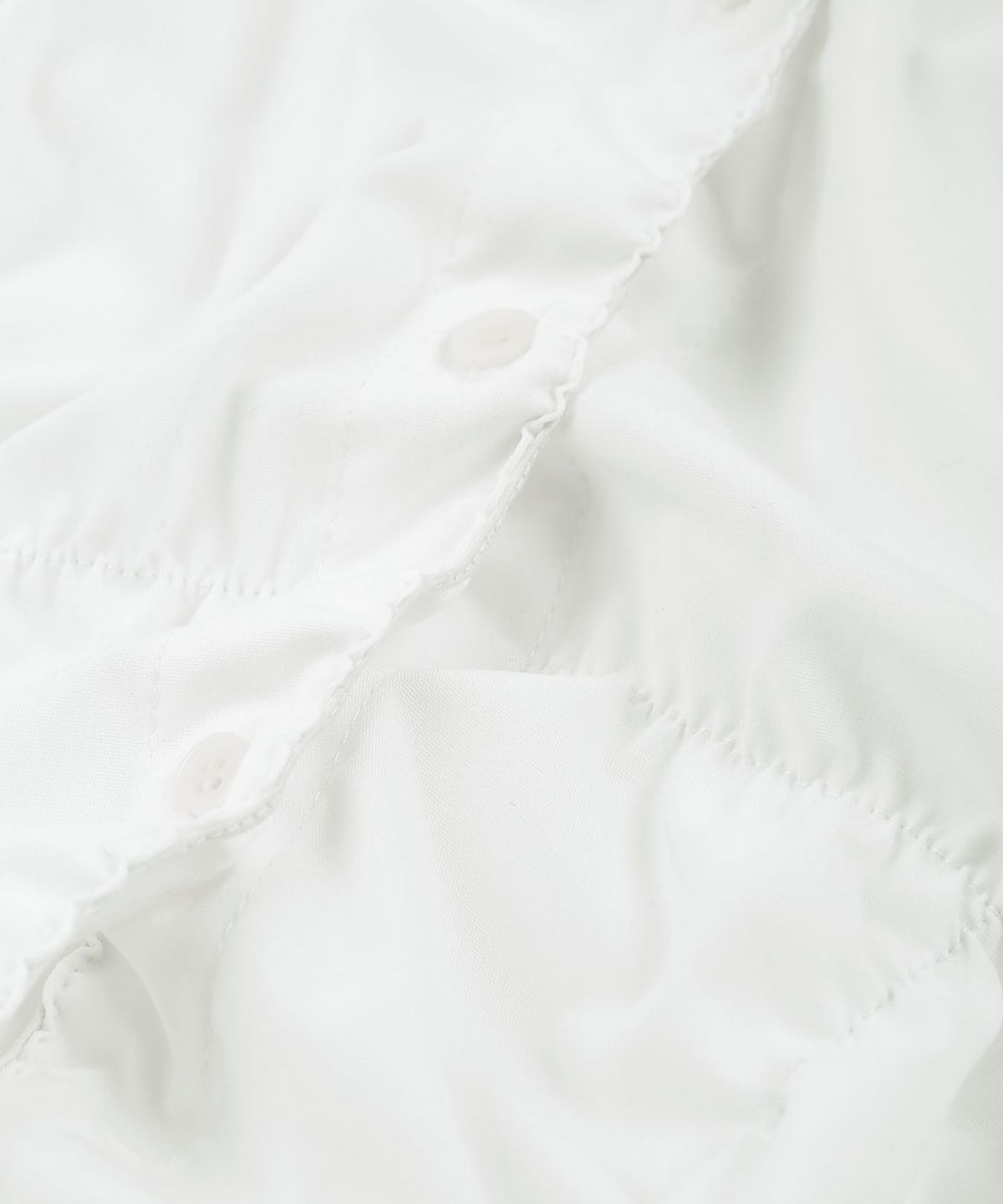 그레일즈(GRAILZ) BLISSFUL SHIRRING SHIRTS [WHITE]