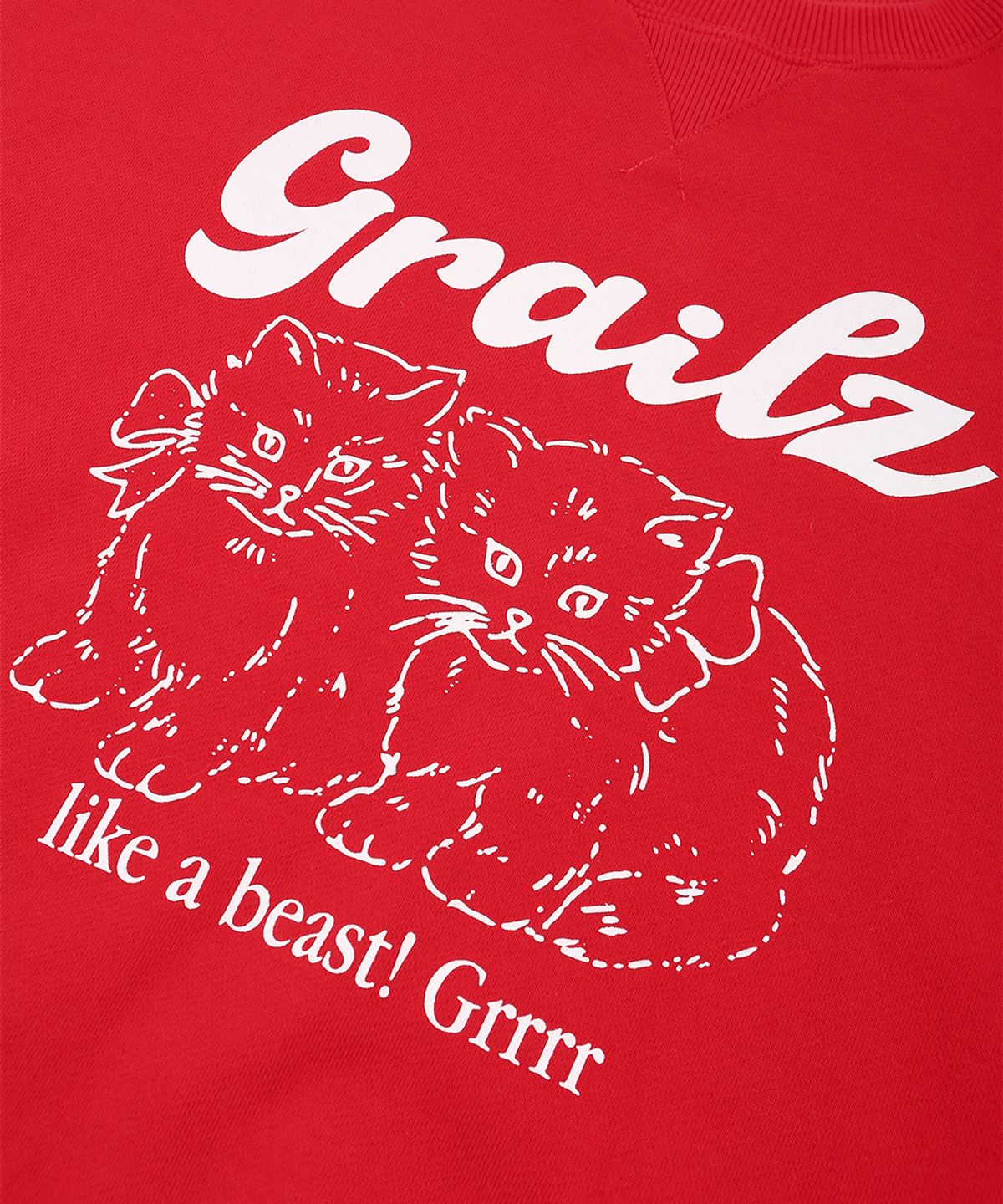 그레일즈(GRAILZ) NEKO DREAM SWEATSHIRT [RED]