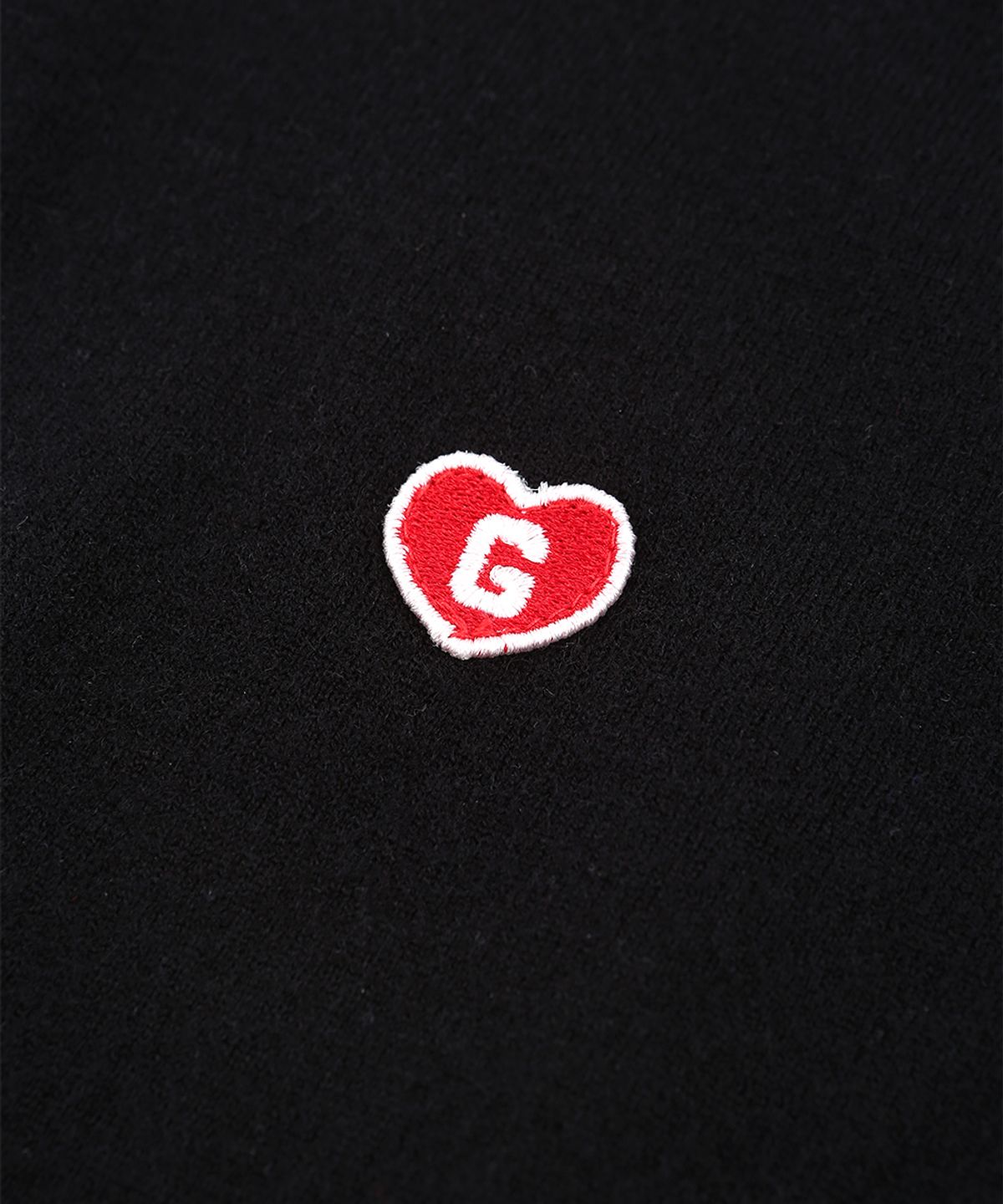 그레일즈(GRAILZ) SIGNATURE HEART CARDIGAN [BLACK]