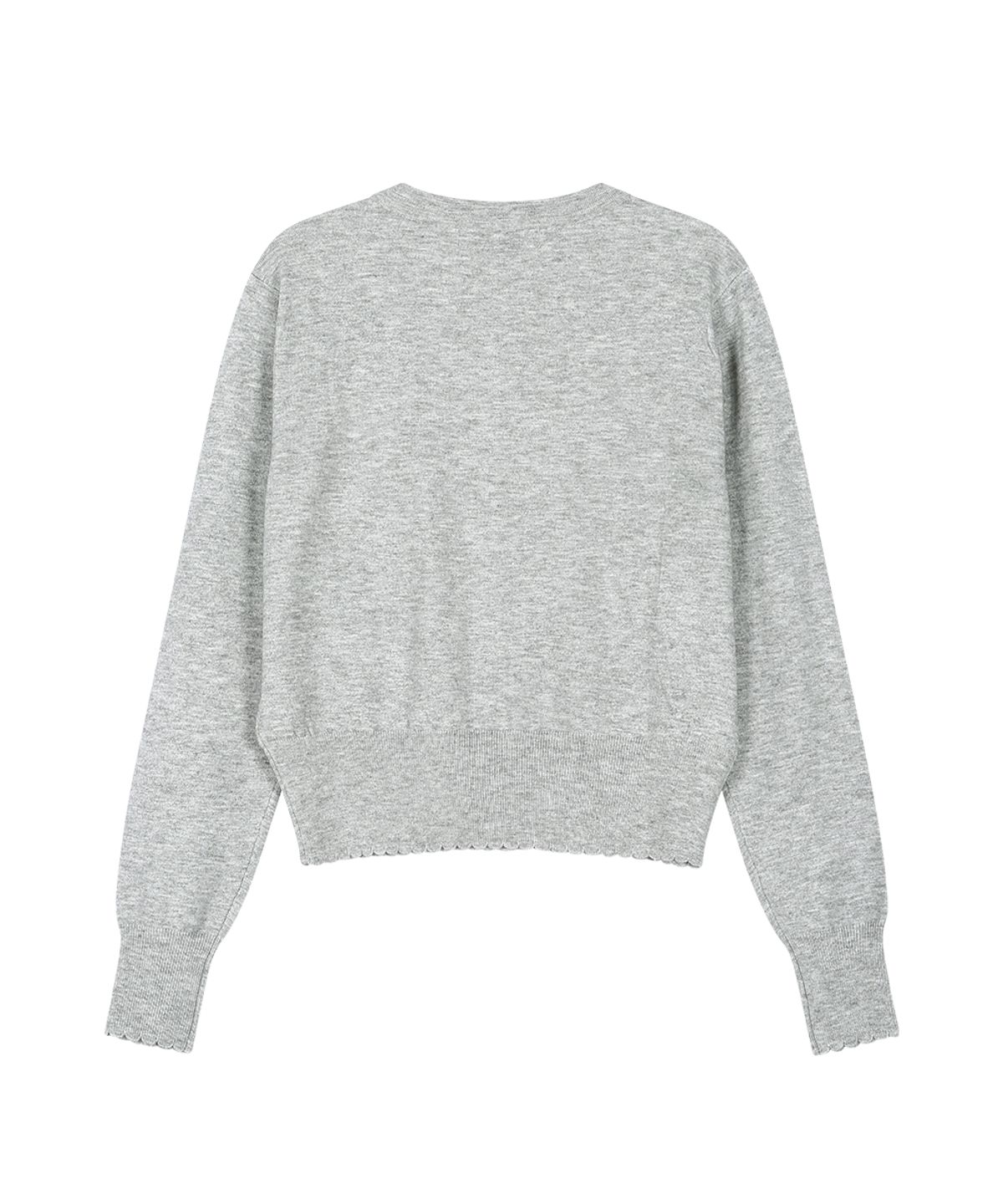 그레일즈(GRAILZ) SIGNATURE HEART CARDIGAN [MELANGE GREY]