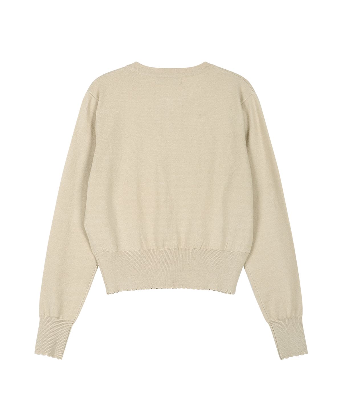 그레일즈(GRAILZ) SIGNATURE HEART CARDIGAN [BEIGE]