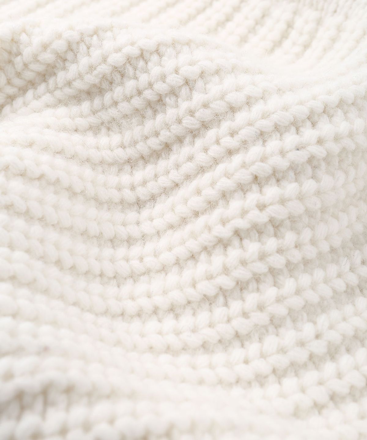 그레일즈(GRAILZ) SIDE RIBBON HALF KNIT [IVORY]