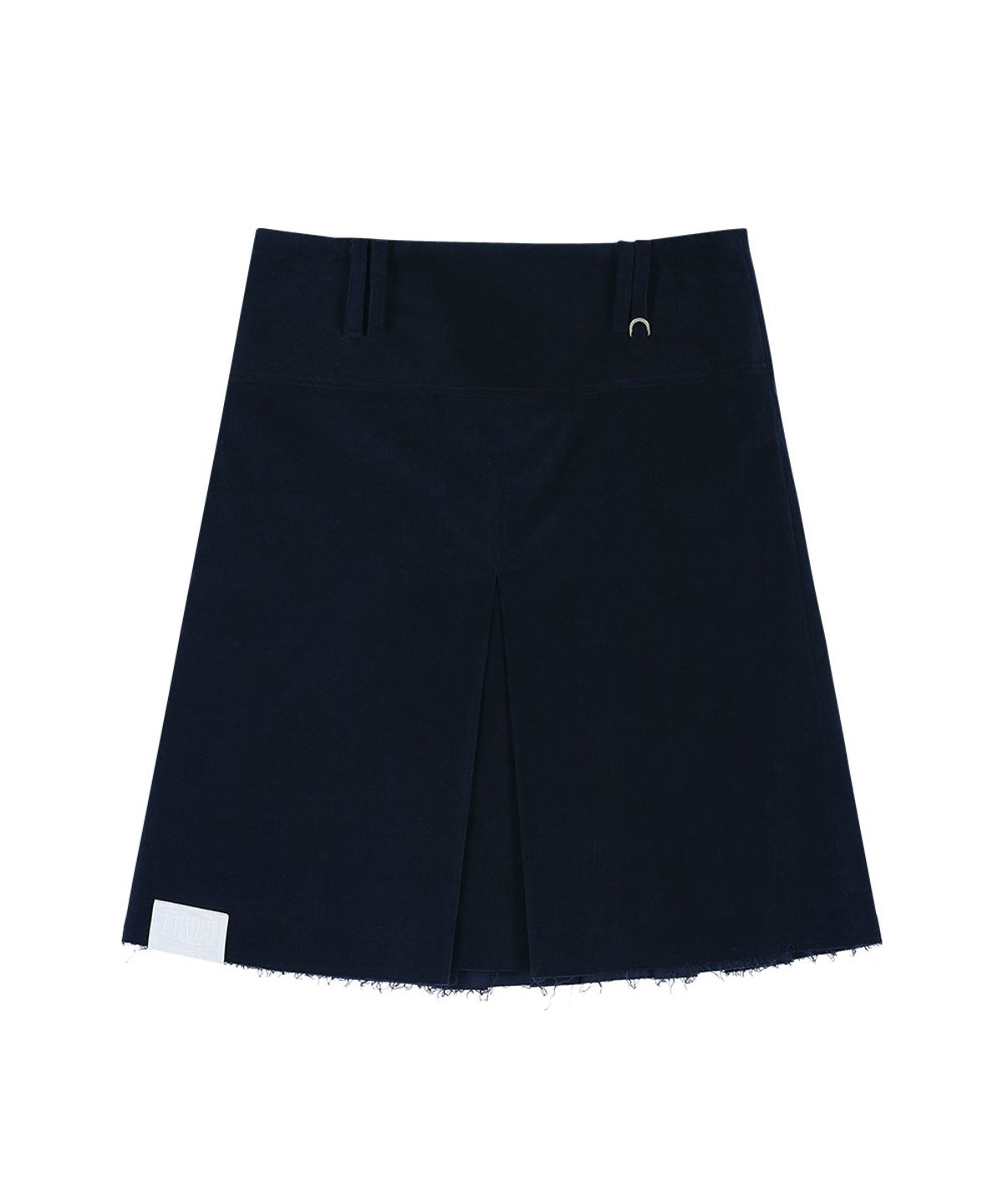 그레일즈(GRAILZ) ROUGH CUT PLEATS SKIRT [NAVY]