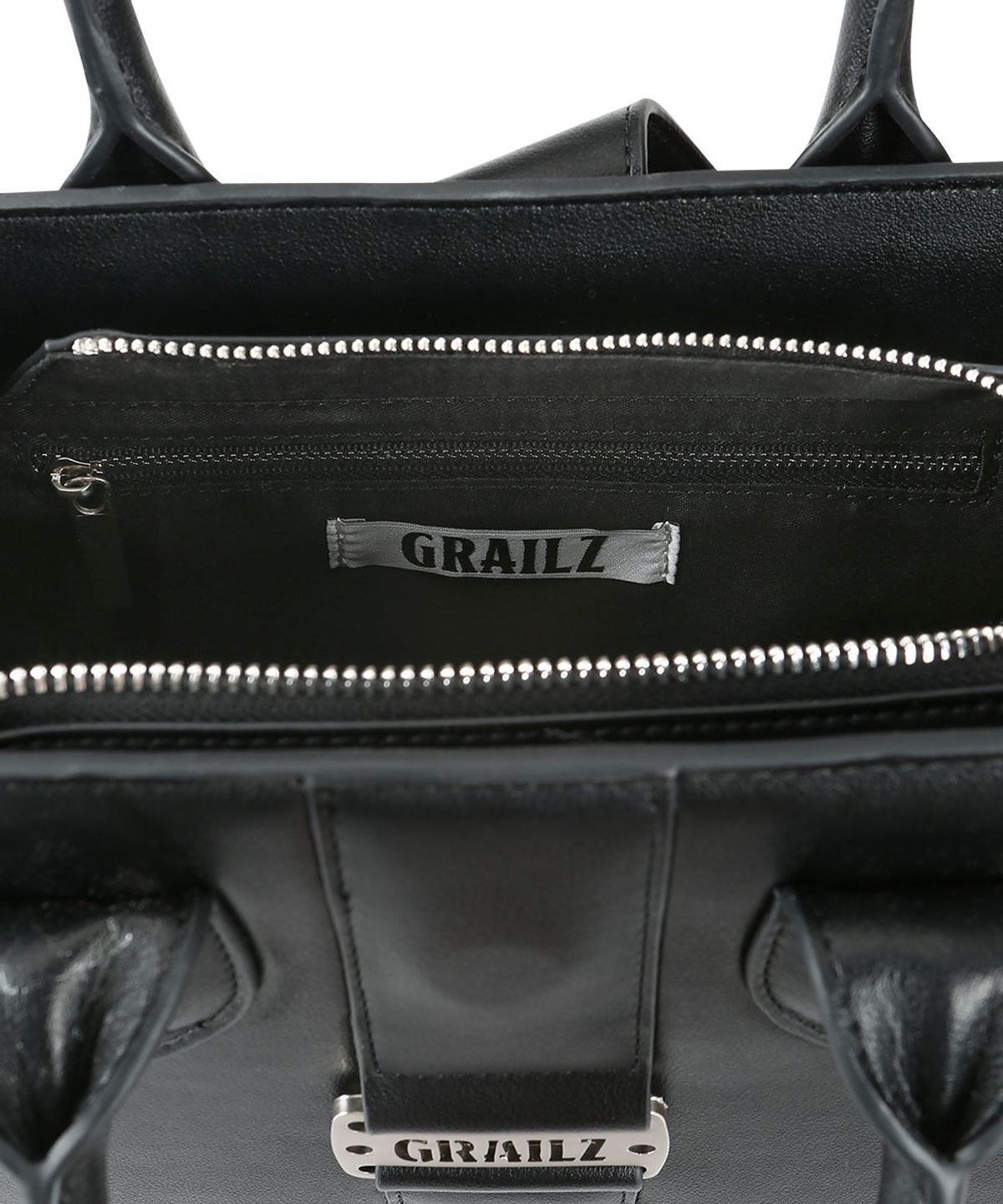 그레일즈(GRAILZ) LUXE FIORE LEATHER BAG [BLACK]