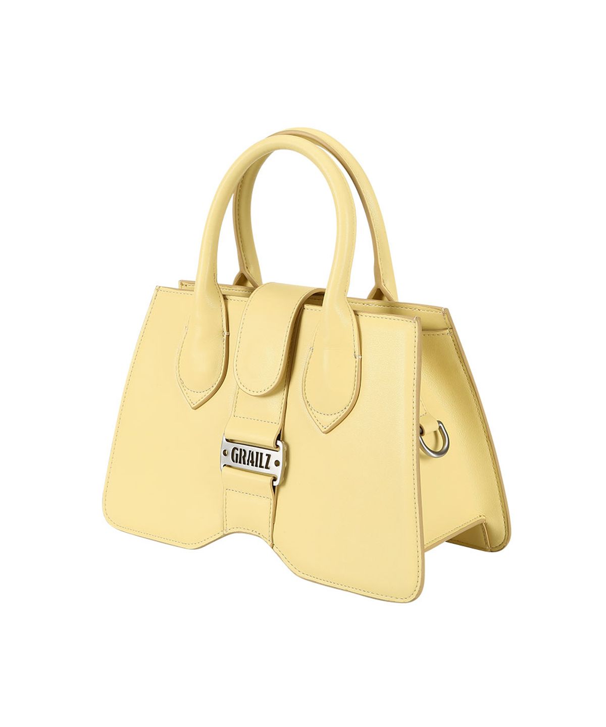 그레일즈(GRAILZ) LUXE FIORE LEATHER BAG [LIGHT YELLOW]