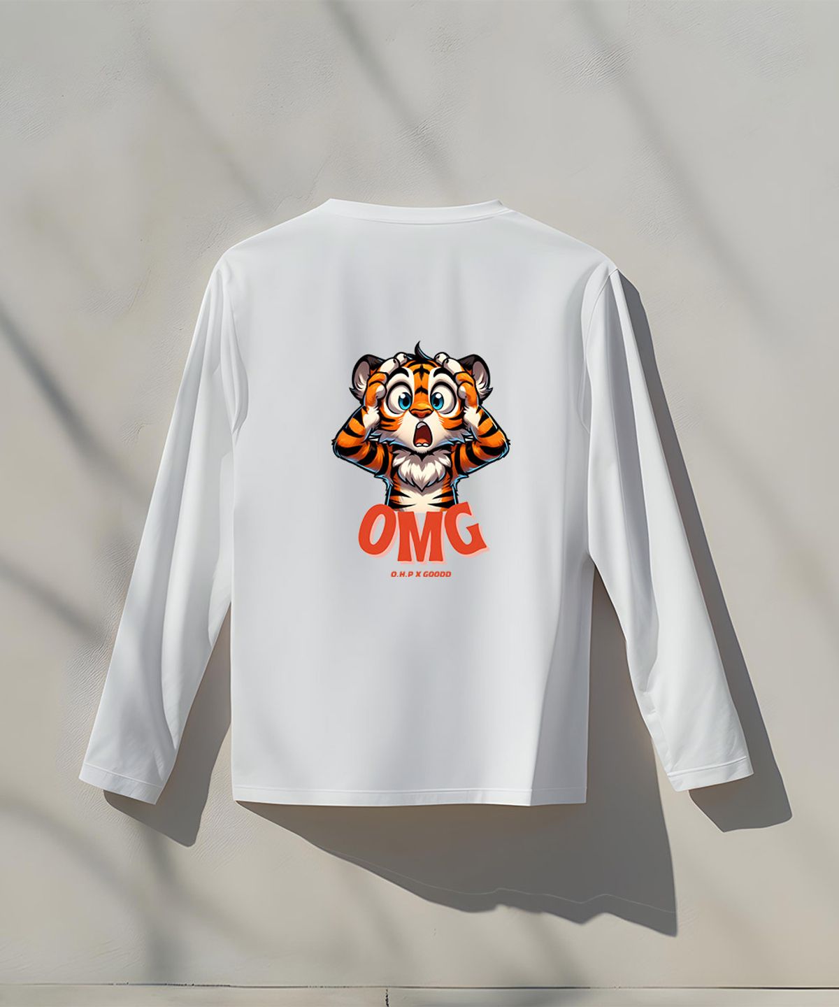 원헌드레드퍼센트(OHP) OHPxGOODD4 OMG 베이직 긴팔티셔츠