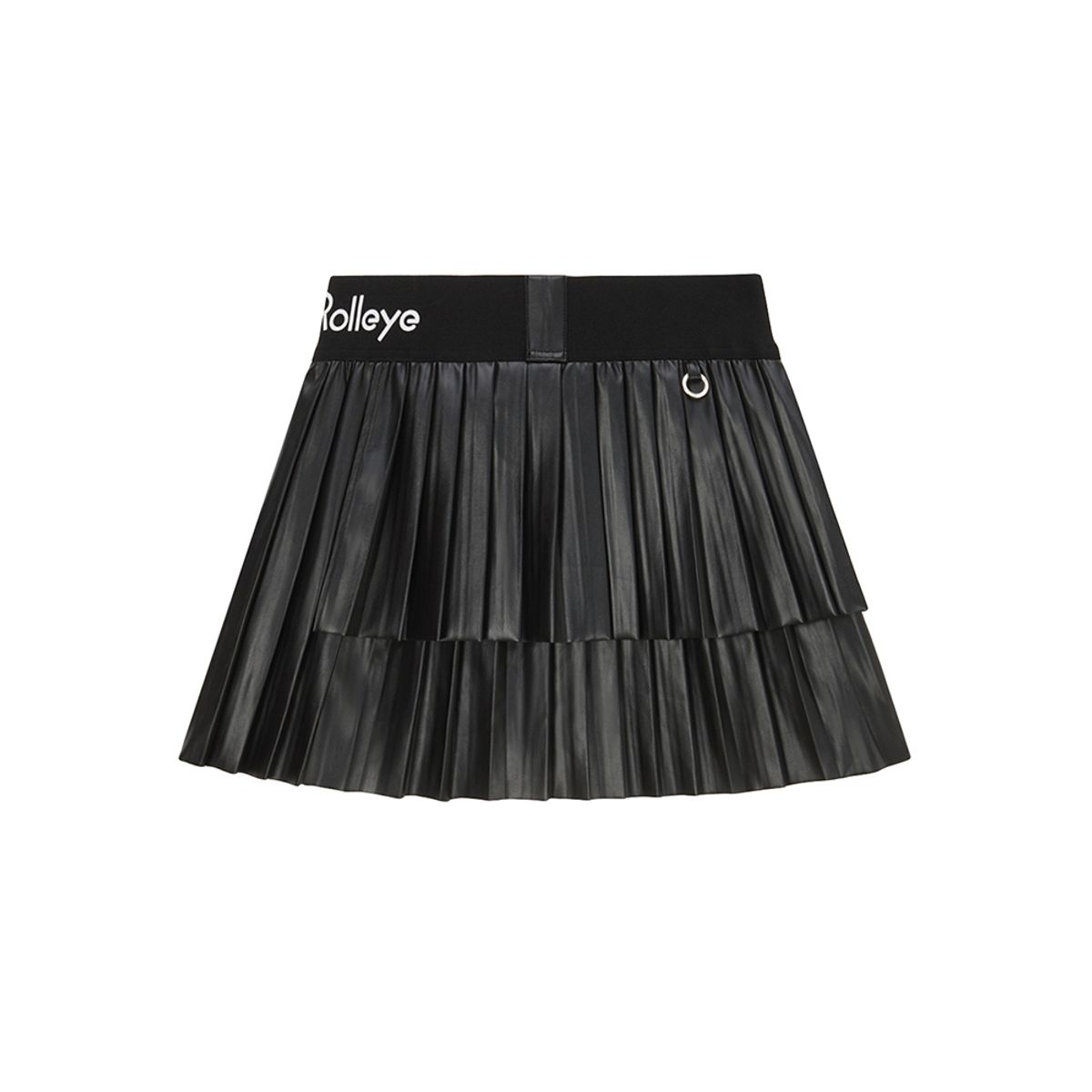 롤링롤라이(ROLLINGROLLEYE) 롤롤 뉴 엣지 레더스커트 블랙 Roll Roll New Edge Leather Skirt Black