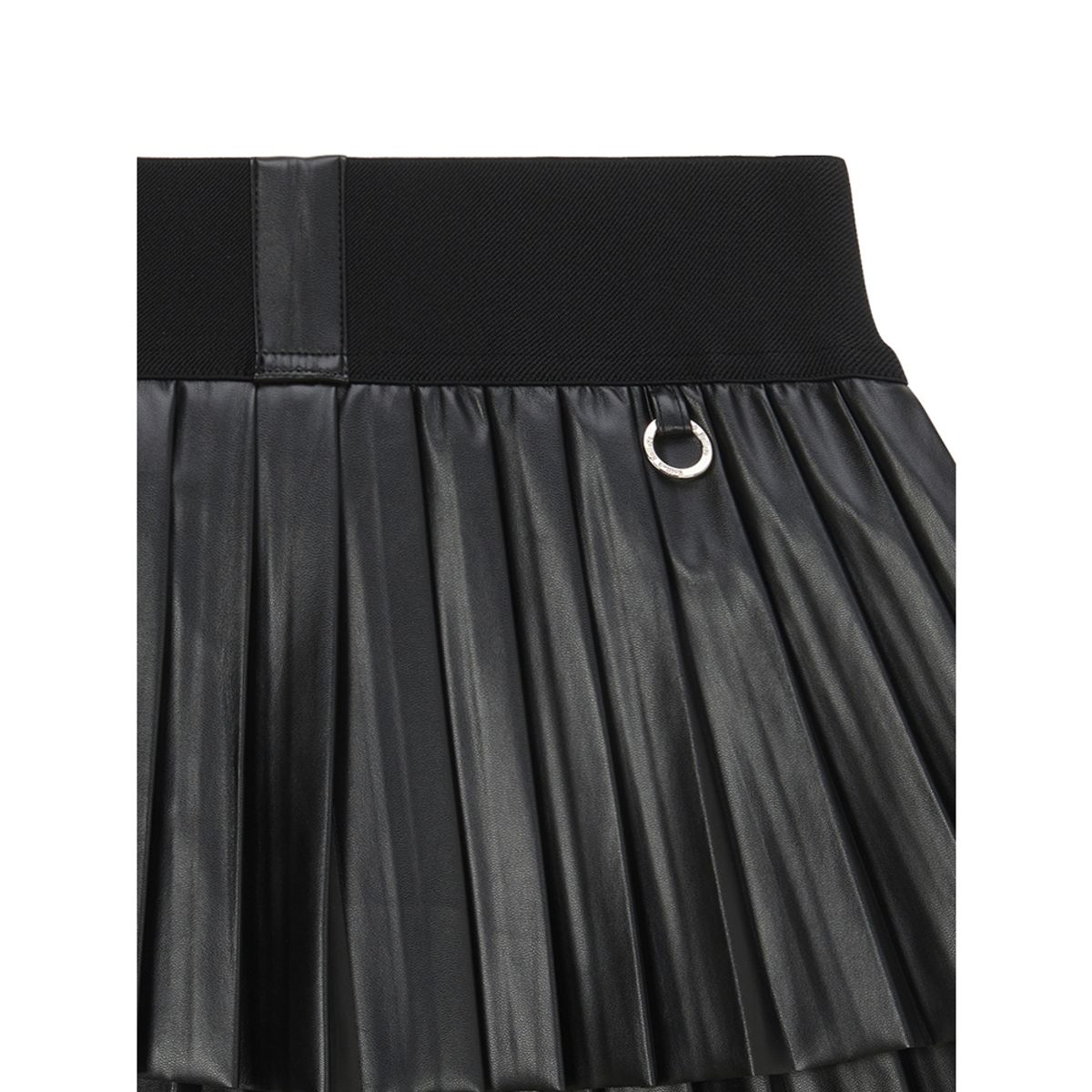 롤링롤라이(ROLLINGROLLEYE) 롤롤 뉴 엣지 레더스커트 블랙 Roll Roll New Edge Leather Skirt Black