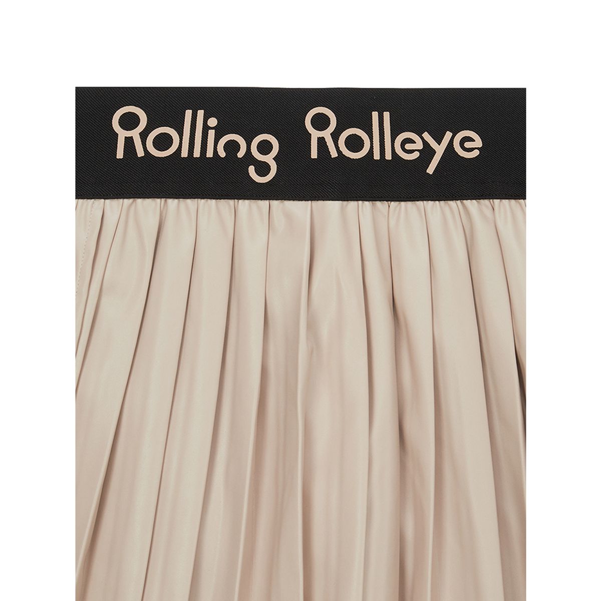 롤링롤라이(ROLLINGROLLEYE) 롤롤 뉴 엣지 레더스커트 아이보리 Roll Roll New Edge Leather Skirt Ivory