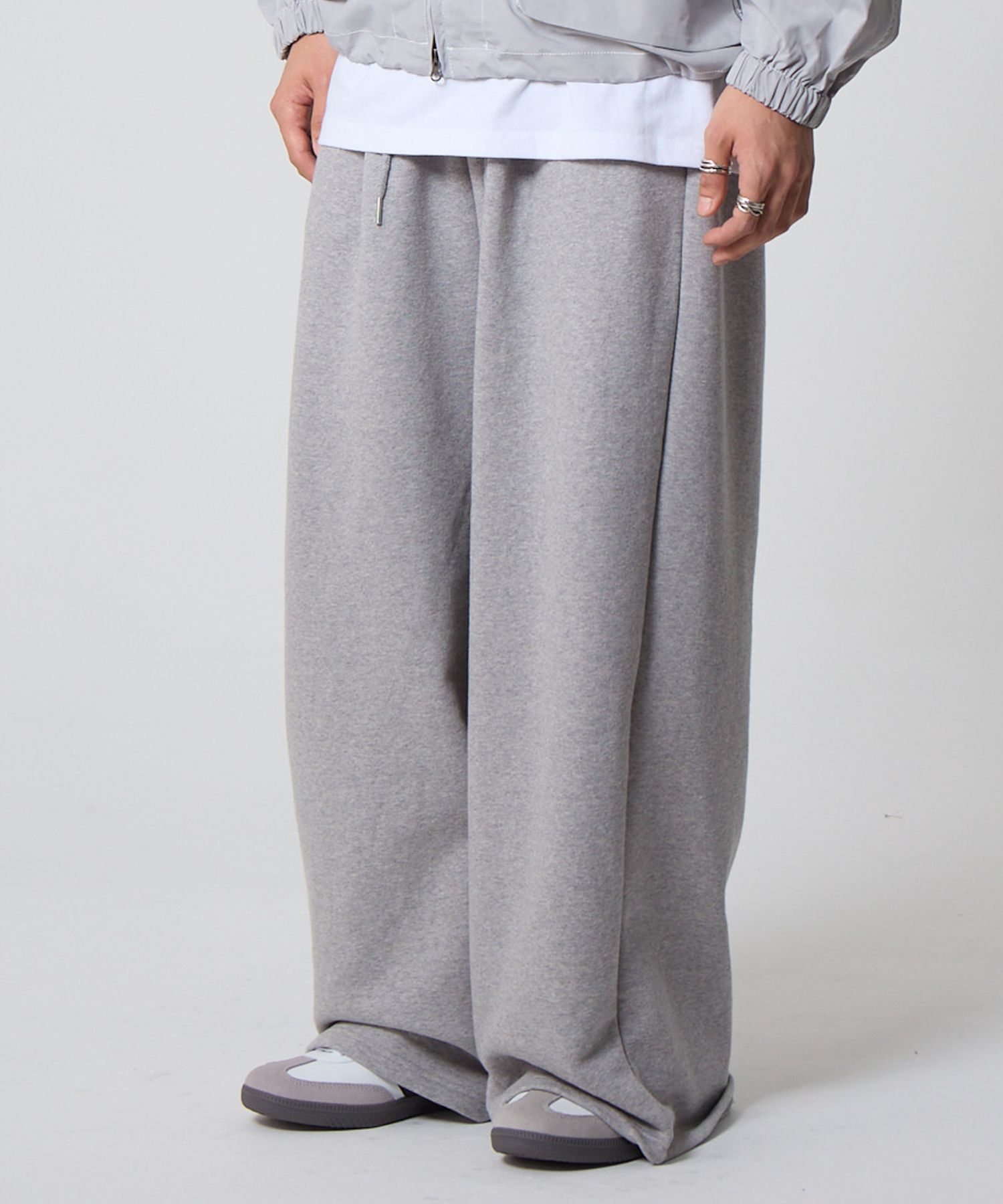 MUSINSA | UNKNOWN PLANET More Wide Sweatpants Gray