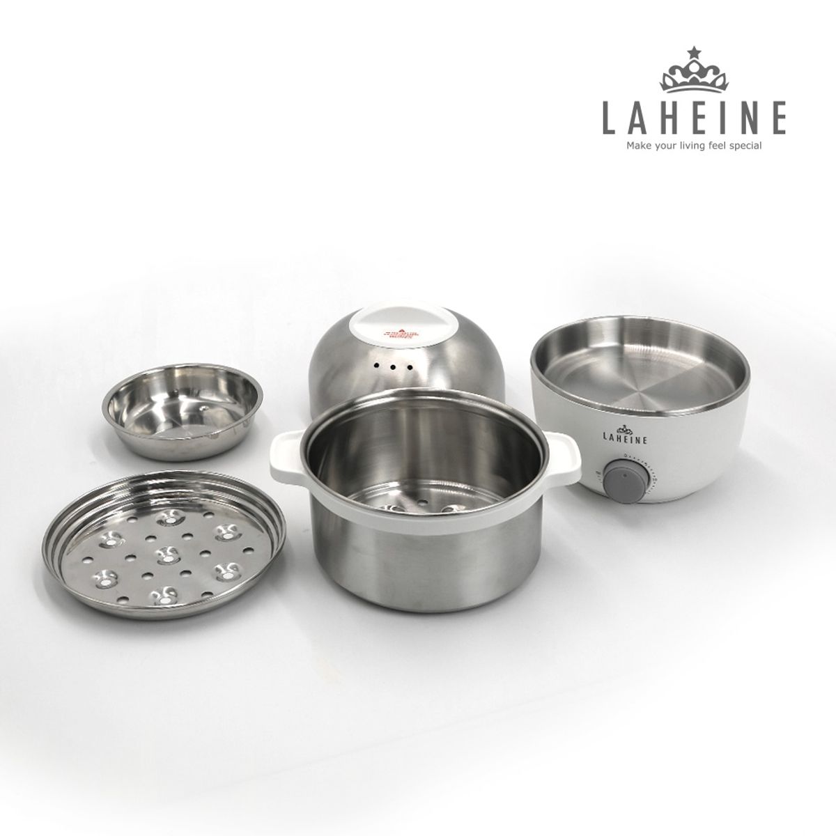 라헨느(LAHEINE) 더 퀸 304 올스텐 2단 멀티 계란찜기