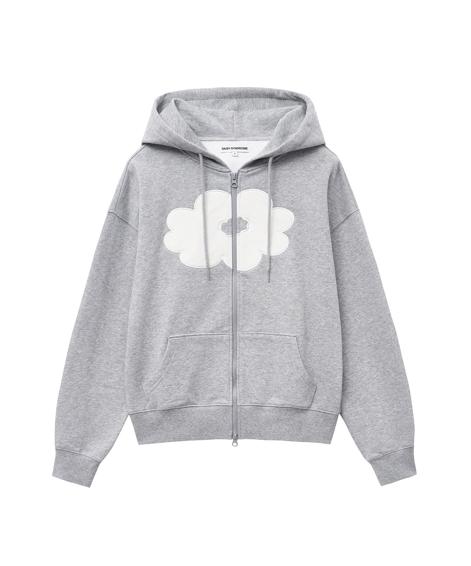 POPPY TULLE DOCKING HOODIE（GRAY）　フリーサイズ POPPY TULLE DOCKING HOODIE（GRAY） フリーサイズ トップス