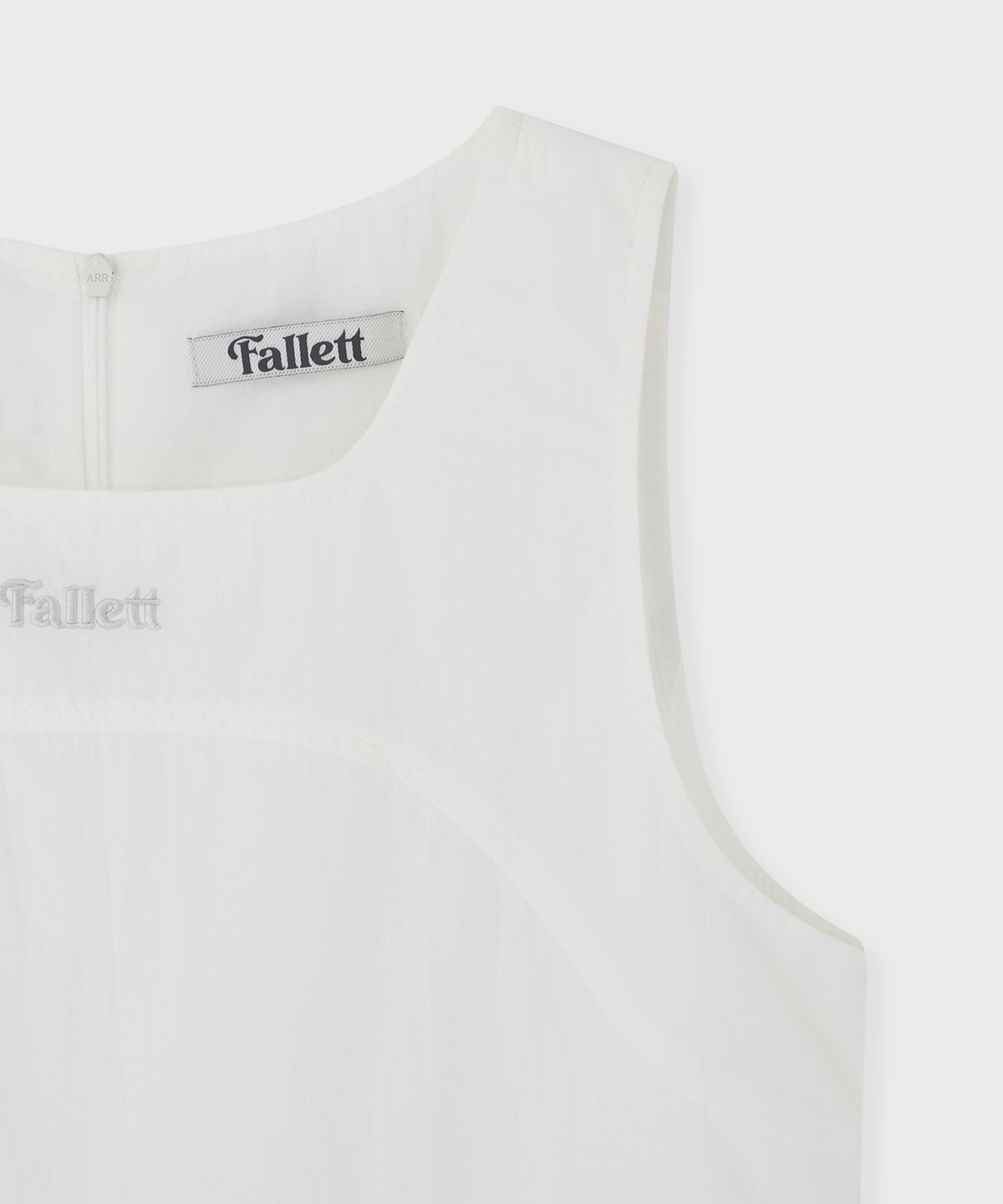 팔렛(FALLETT) 벌룬 레이어드 원피스 화이트