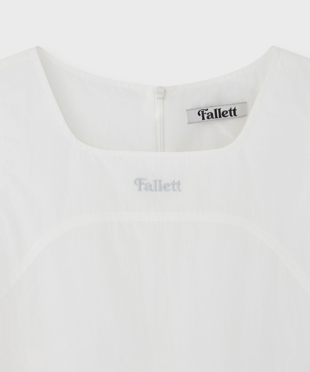 팔렛(FALLETT) 벌룬 레이어드 원피스 화이트