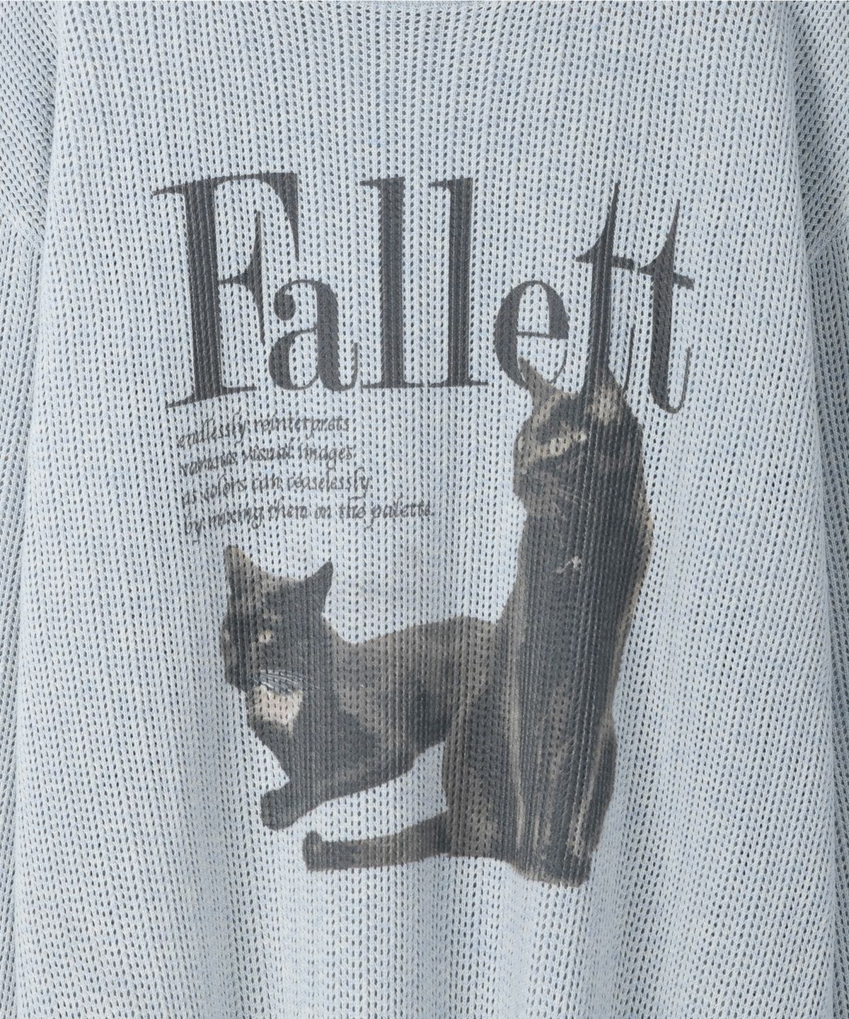 팔렛(FALLETT) 듀스 네로 스카시 니트 스카이 블루