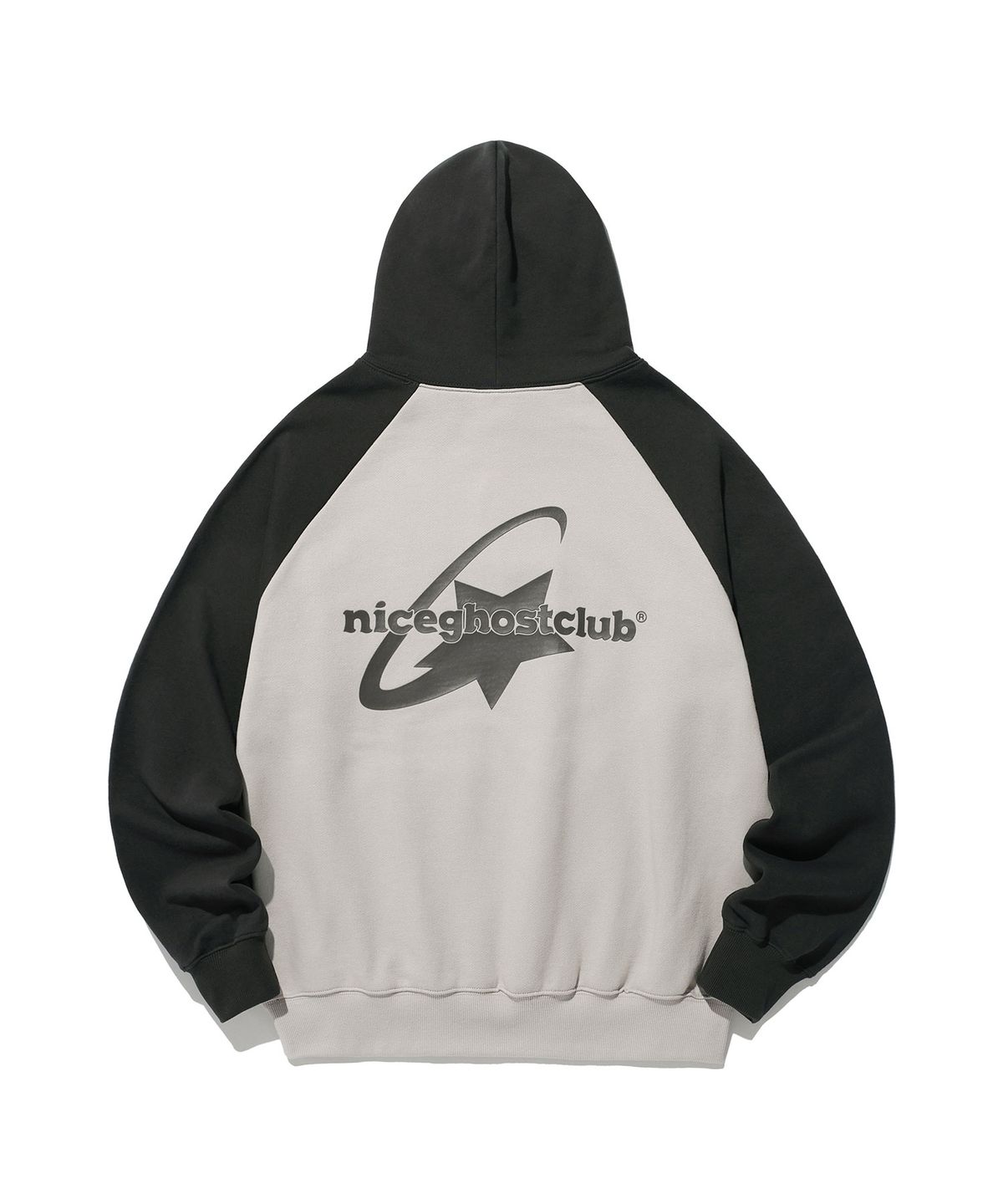 나이스고스트클럽(NICEGHOSTCLUB) SHOOTING STAR LOGO HOODIE_BEIGE(NG2EFUM402A)