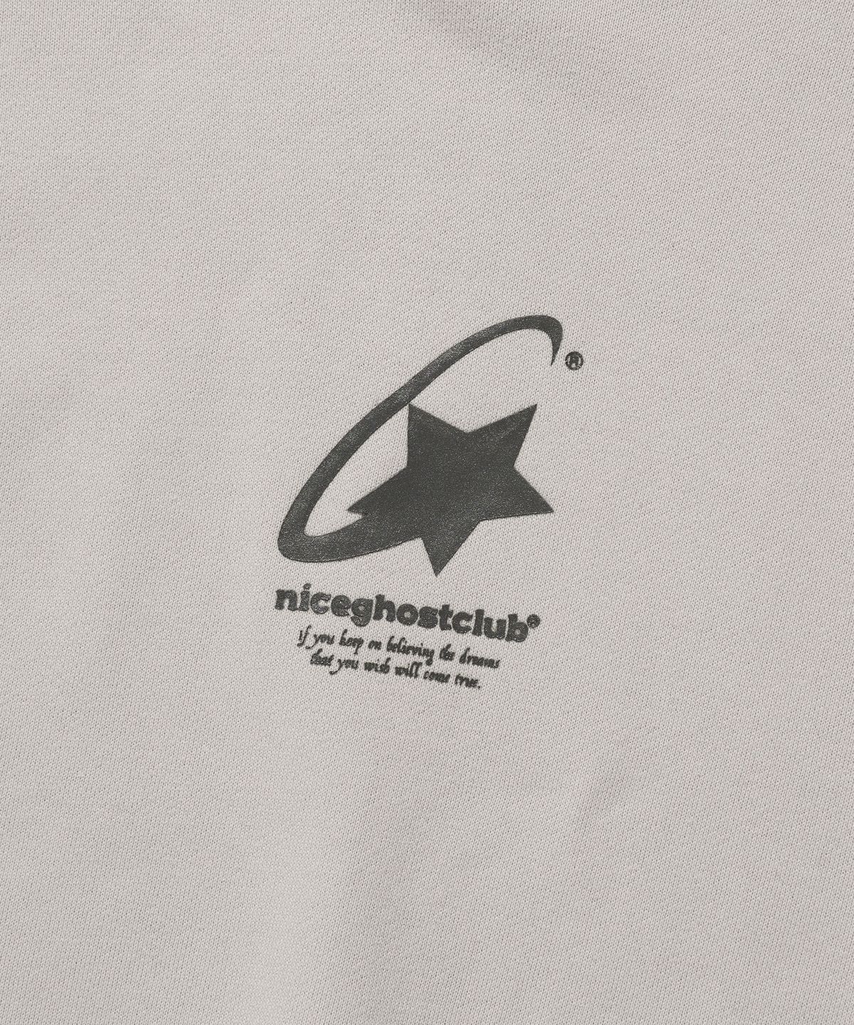 나이스고스트클럽(NICEGHOSTCLUB) SHOOTING STAR LOGO HOODIE_BEIGE(NG2EFUM402A)