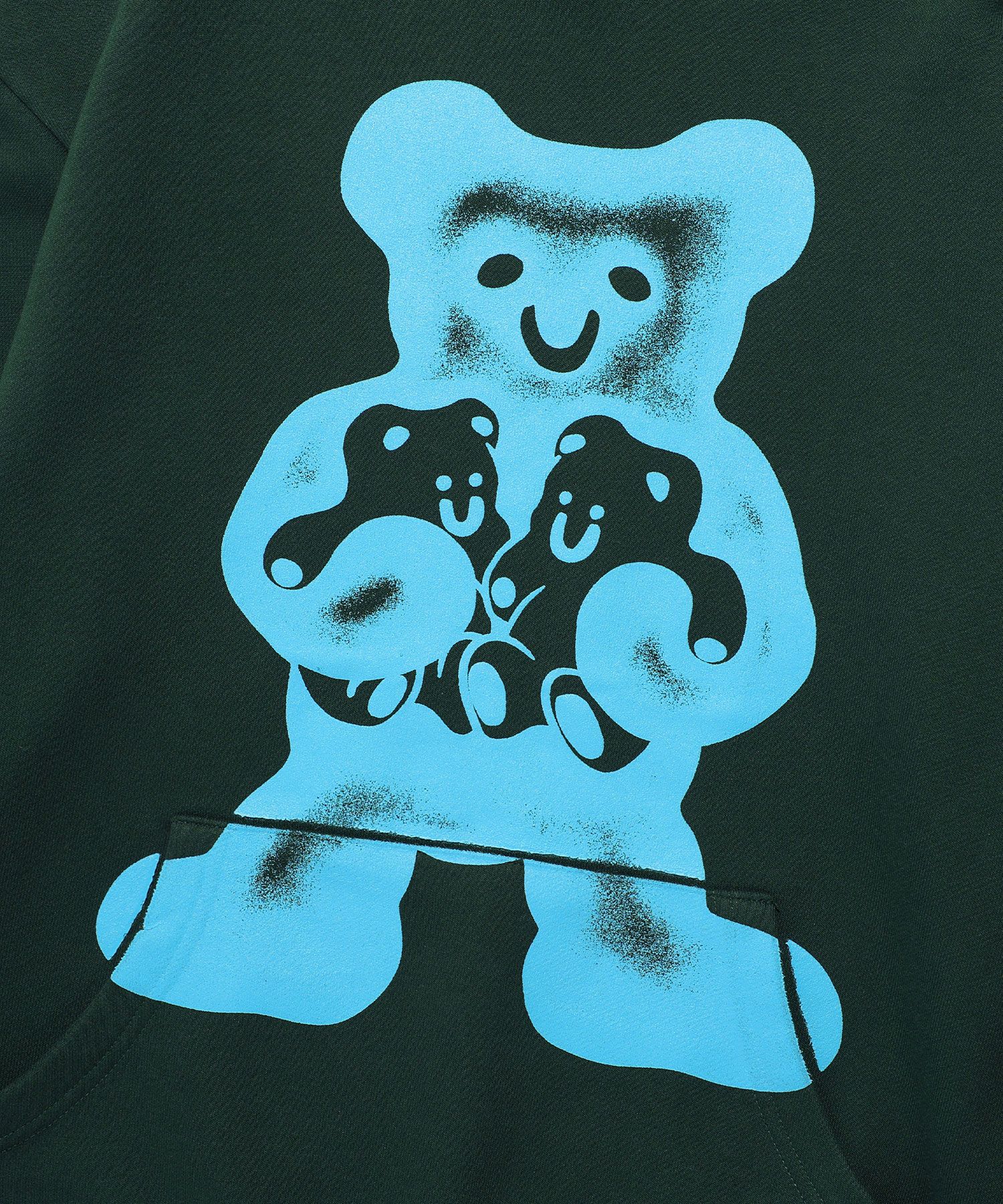 MUSINSA | NICE GHOST CLUB 3 GUMMY BEARS HOODIE_GREEN