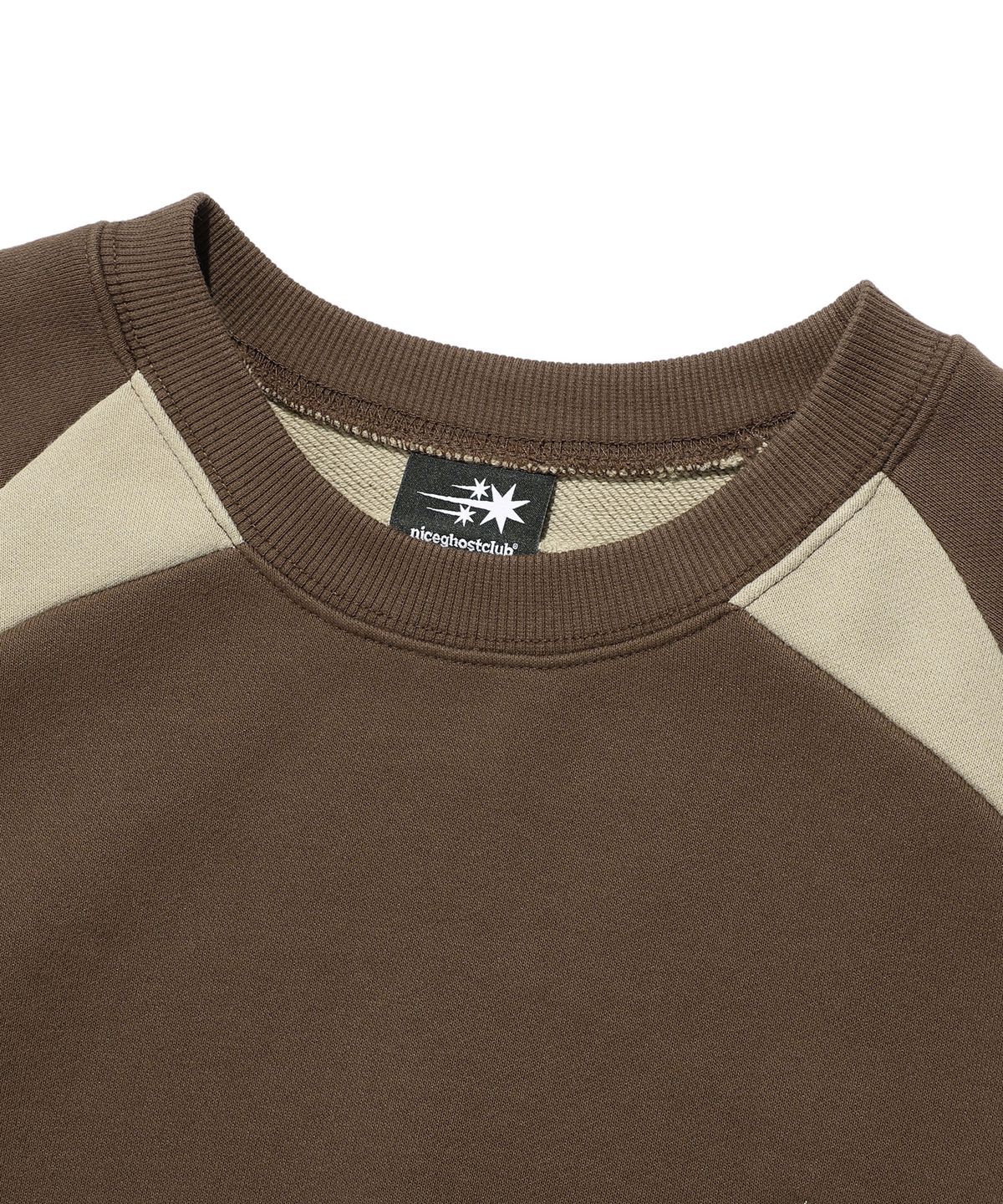 나이스고스트클럽(NICEGHOSTCLUB) SPORTY LINE SWEATSHIRTS_BROWN(NG2EFUM440A)