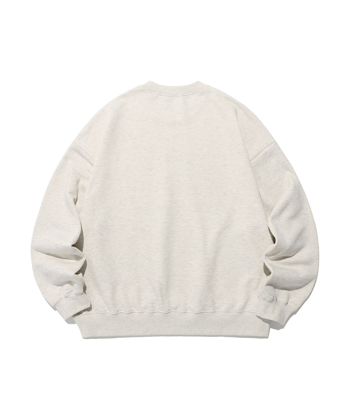 나이스고스트클럽(NICEGHOSTCLUB) 3STAR LOGO APPLIQUE SWEATSHIRTS_OATMEAL(NG2EFUM444A)