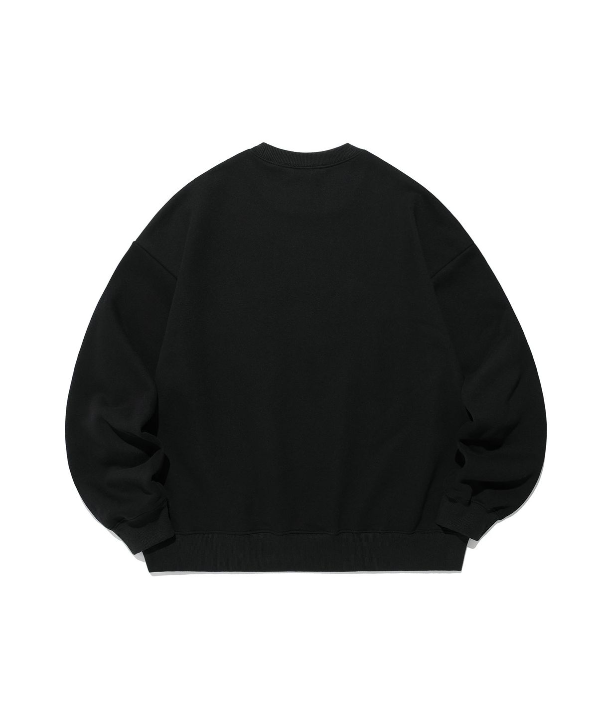 나이스고스트클럽(NICEGHOSTCLUB) 3STAR LOGO APPLIQUE SWEATSHIRTS_BLACK(NG2EFUM444A)