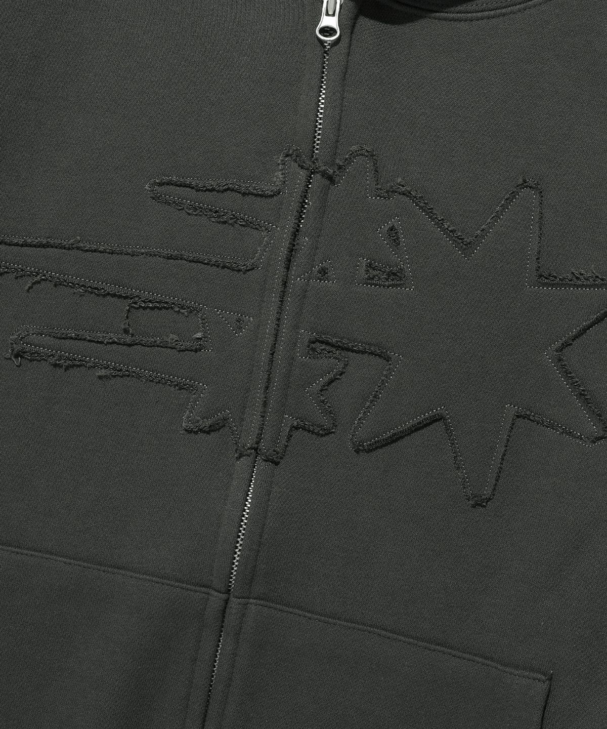 나이스고스트클럽(NICEGHOSTCLUB) 3STAR LOGO ZIP HOODIE_6colors(NG2EFUM480A)