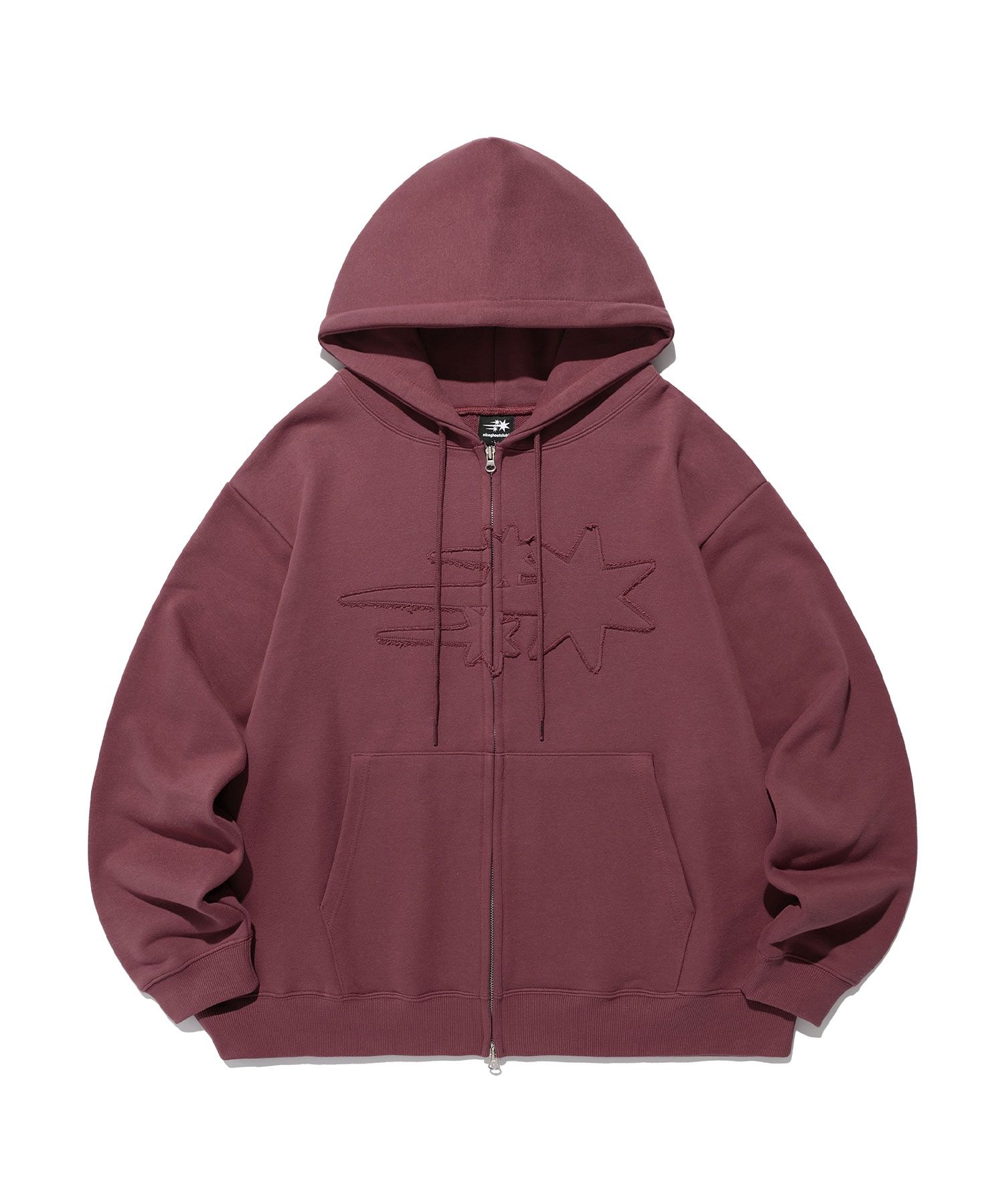 ★Nice Ghost Club★3STAR LOGO ZIPUP HOODIE ghost 3star hoodie zip up[navy] - niceghostclub