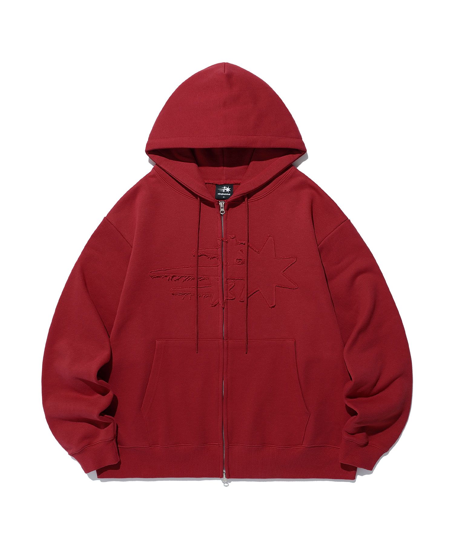 [ NICE GHOST CLUB]★3STAR LINE LOGO HOODIE NICE GHOST CLUB]☆3STAR LINE LOGO HOODIE