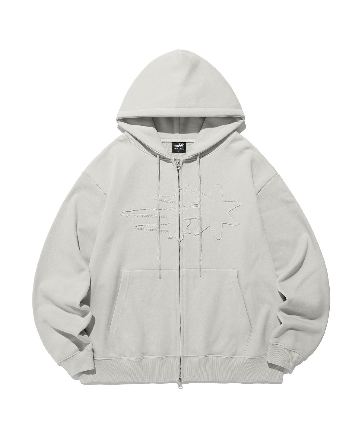 나이스고스트클럽(NICEGHOSTCLUB) 3STAR LOGO ZIP HOODIE_6colors(NG2EFUM480A)