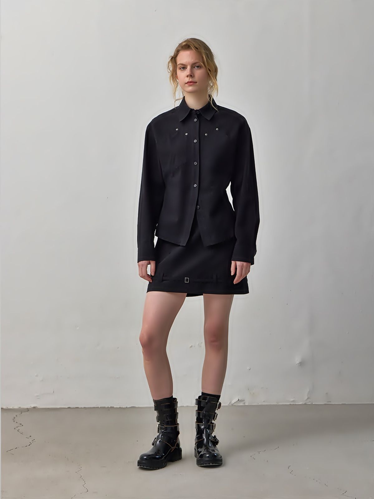 퍼블리카엑스(PUBLICKA X) SKYE SHIRT BLACK
