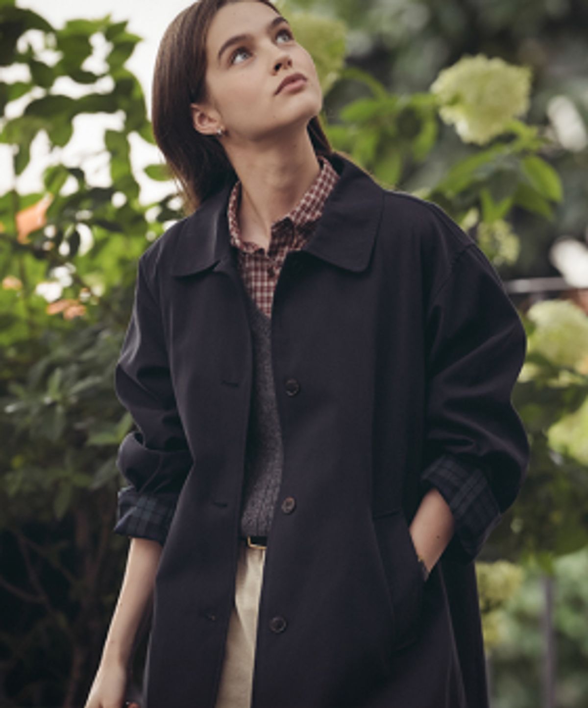 틸아이다이(TILL I DIE) Check detail trench coat_2color