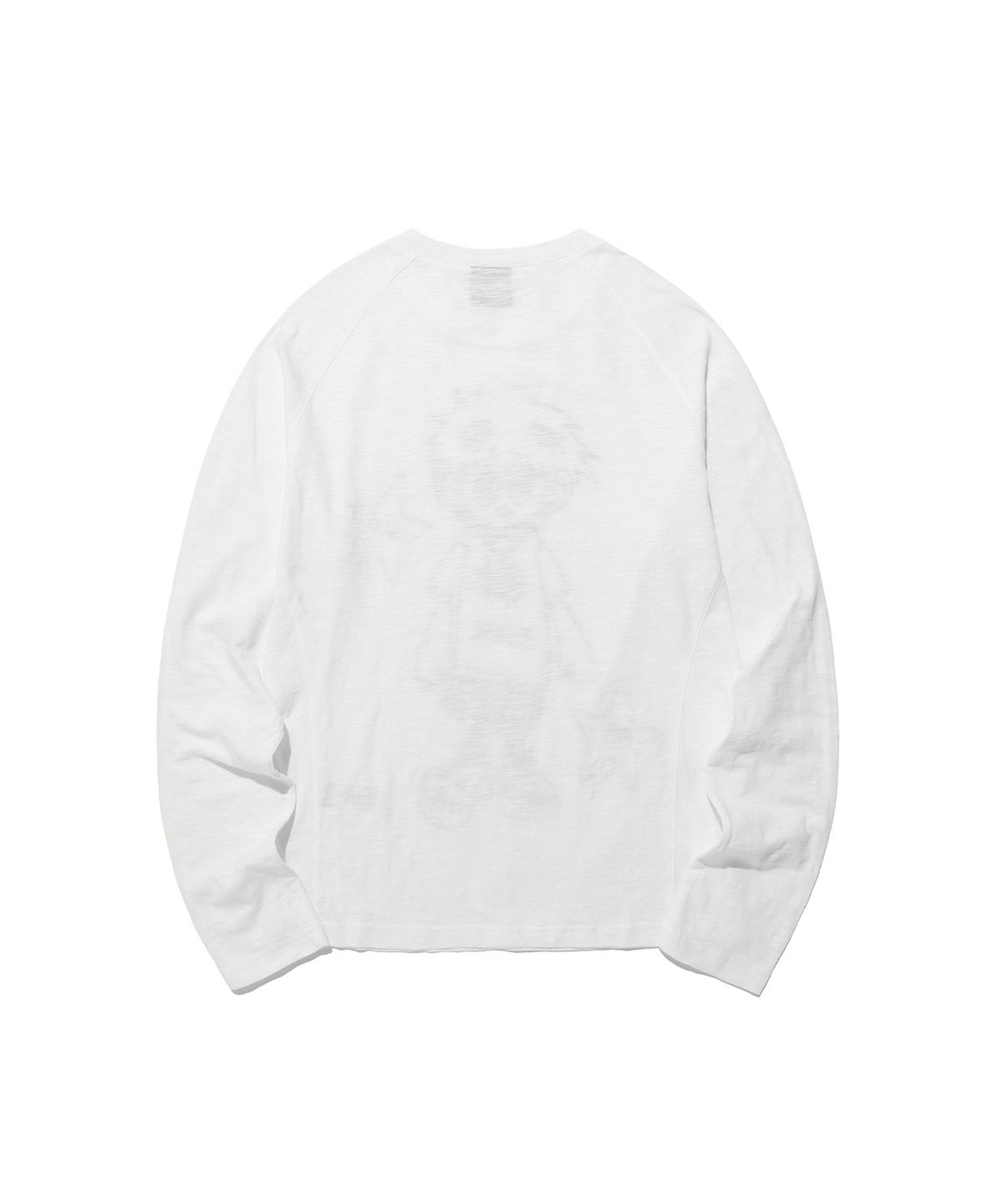 나이스고스트클럽(NICEGHOSTCLUB) LITTLE GHOST SLIM L/S TEE_WHITE(NG2EFUT553A)