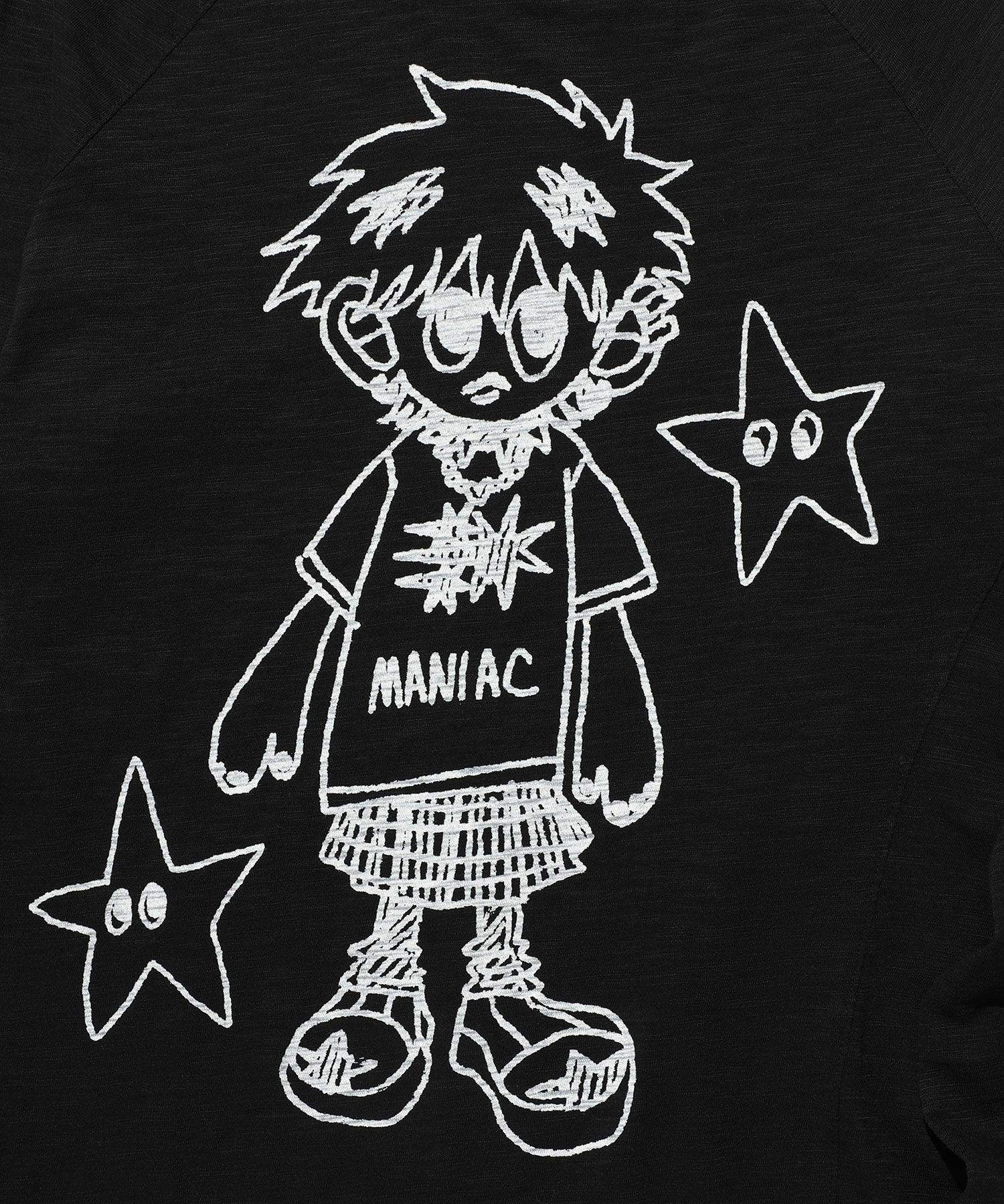 Tシャツ・カットソー [NICEGHOSTCLUB]LITTLE GHOST SLIM L/S TEE_BLACK(NG2EFUT553A ghost ribbon big big l/s tee[black] - niceghostclub