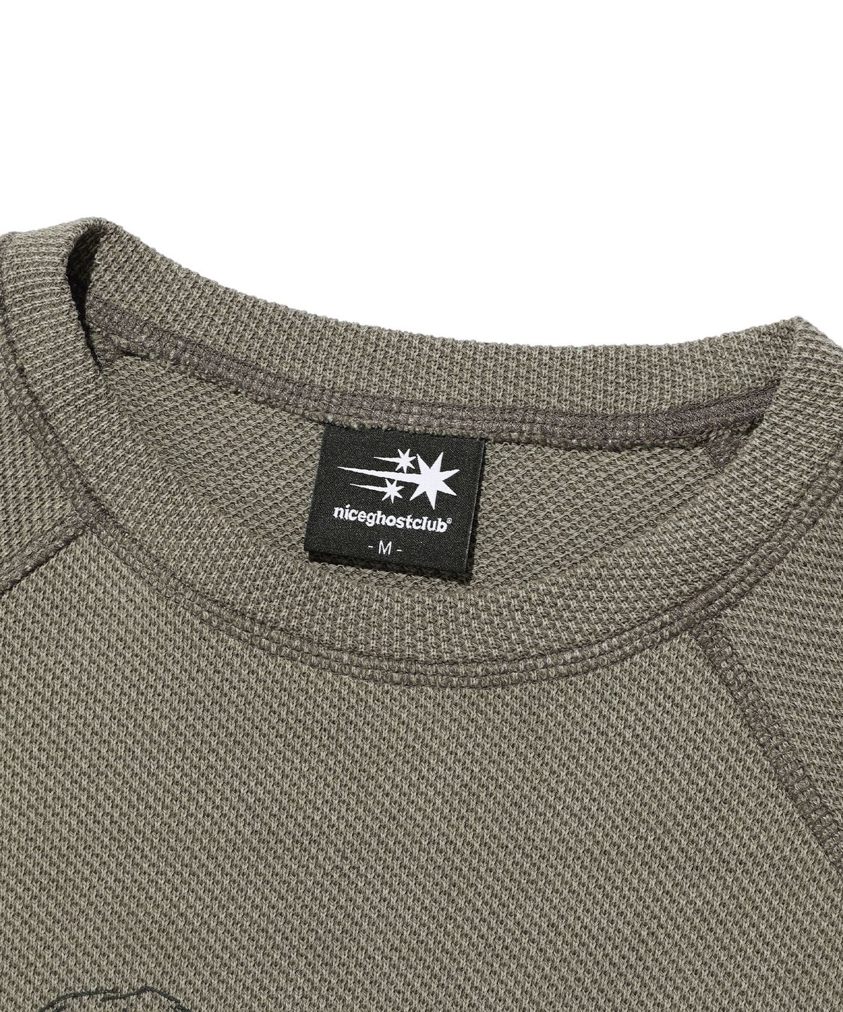 나이스고스트클럽(NICEGHOSTCLUB) CRYING ANGEL WAFFLE L/S TEE_BEIGE(NG2EFUT556A)