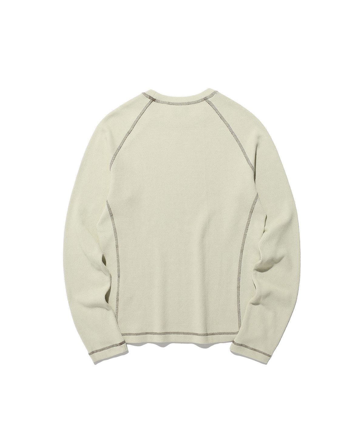 나이스고스트클럽(NICEGHOSTCLUB) SKULL RIBBON WAFFLE L/S TEE_IVORY(NG2EFUT557A)