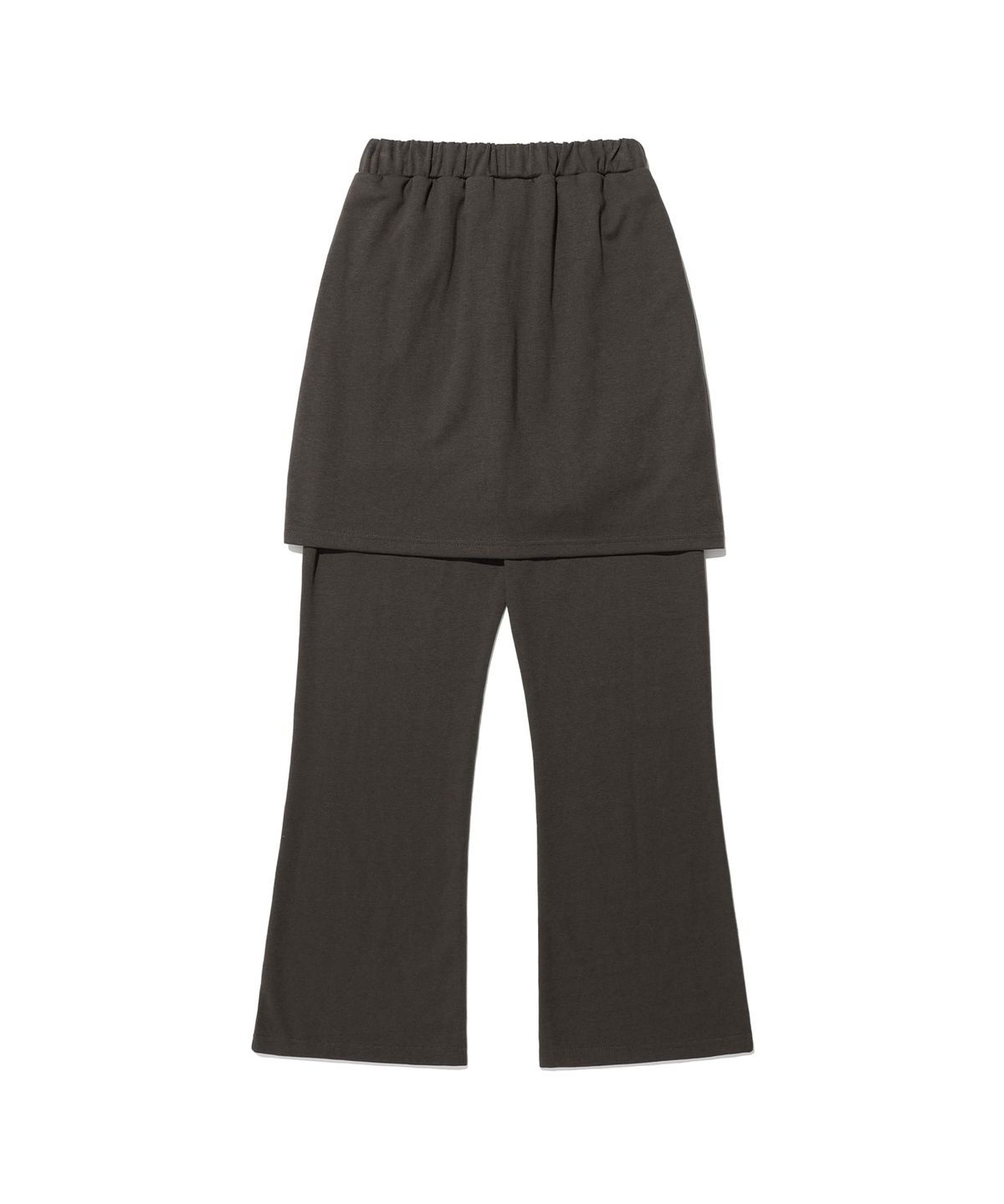 나이스고스트클럽(NICEGHOSTCLUB) LOGO SWEAT LAYERED PANTS_CHARCOAL(NG2DFUPA91A)
