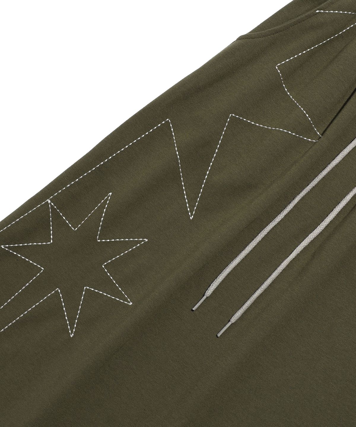 나이스고스트클럽(NICEGHOSTCLUB) BIG STAR LOGO SWEAT SKIRT_KHAKI(NG2EFUPA90A)