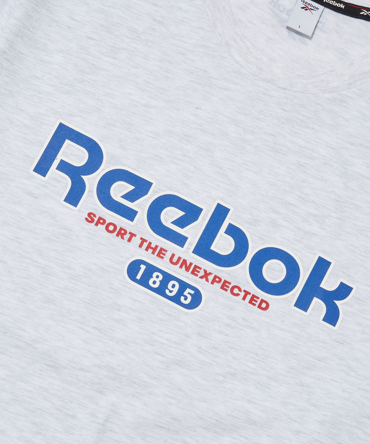 리복(REEBOK) 베이직 그래픽 티셔츠 - 라이트 그레이