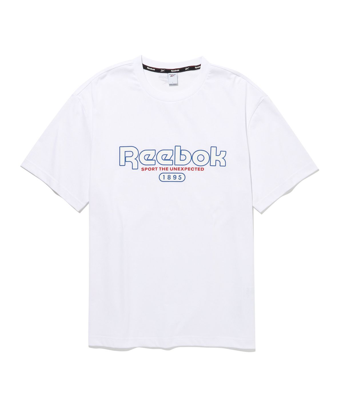 리복(REEBOK) 베이직 그래픽 티셔츠 - 화이트