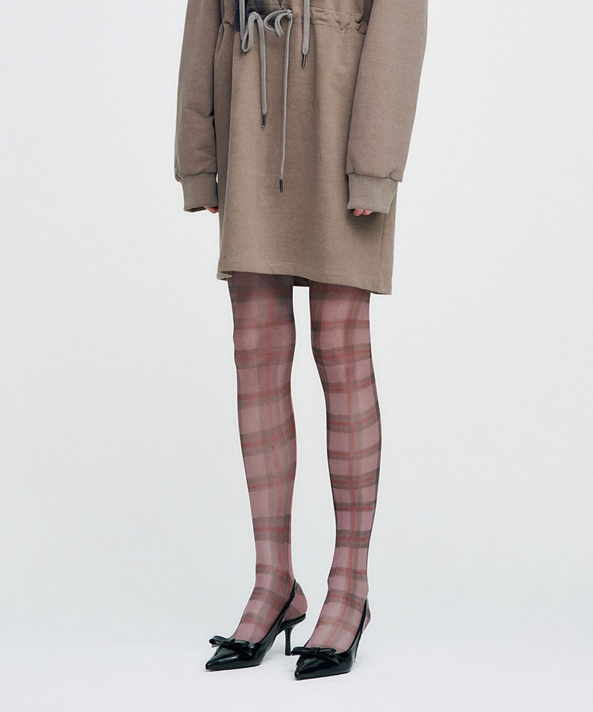 킴지수(KIMZISU) Plaid Check Stocking _ PINK